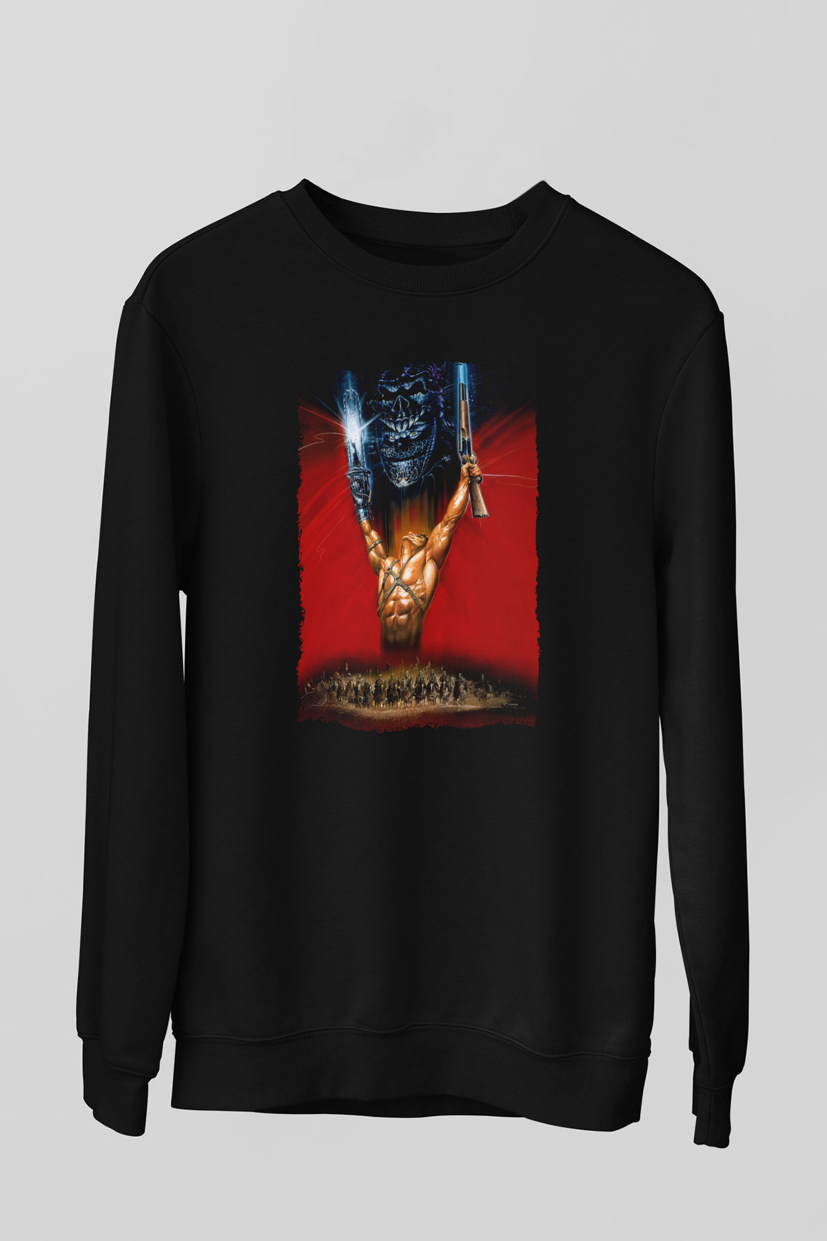 Army of Darkness Siyah Unisex  Sweatshirt