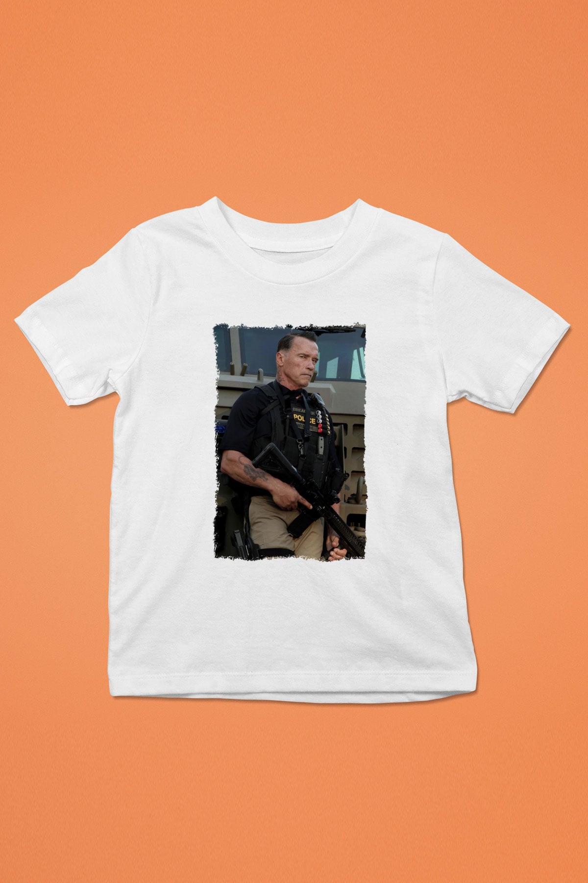 Arnold Schwarzenegger Beyaz Unisex Çocuk Tişört