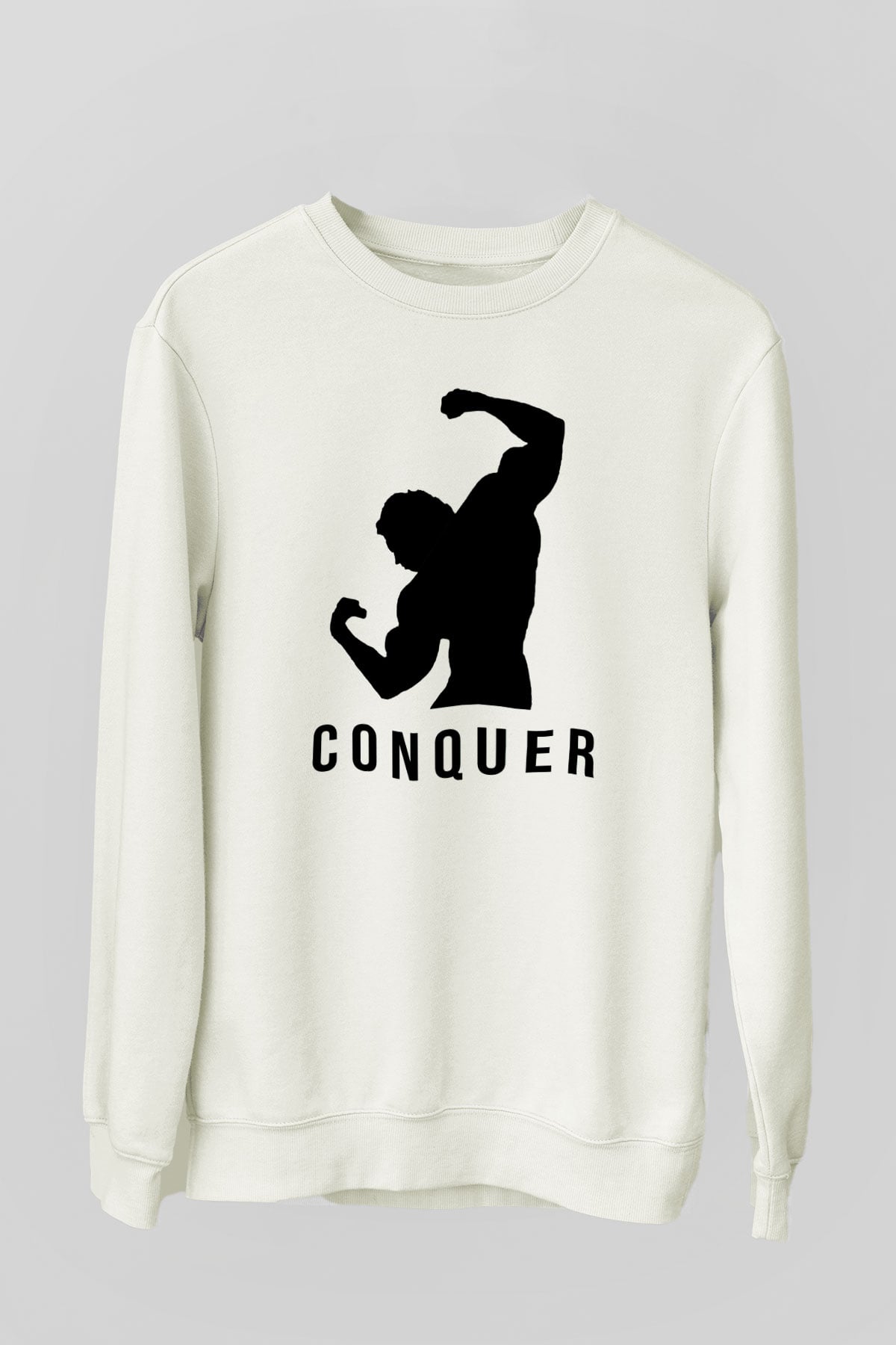 Arnold Schwarzenegger Beyaz Unisex Sweatshirt