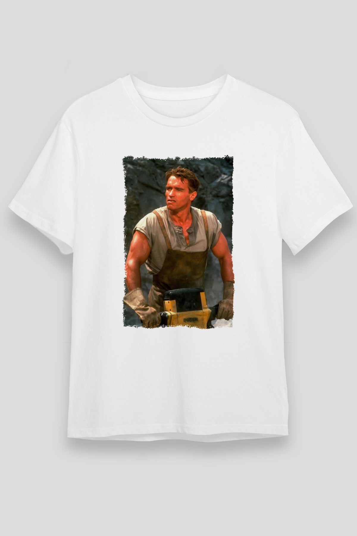 Arnold Schwarzenegger Beyaz Unisex Tişört T-Shirt - TişörtFabrikası