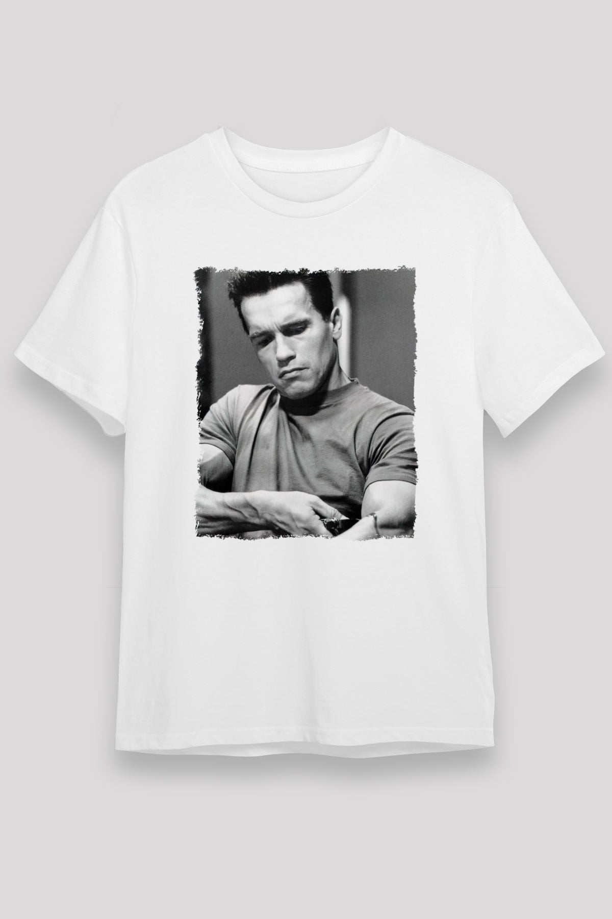 Arnold Schwarzenegger Beyaz Unisex Tişört T-Shirt - TişörtFabrikası