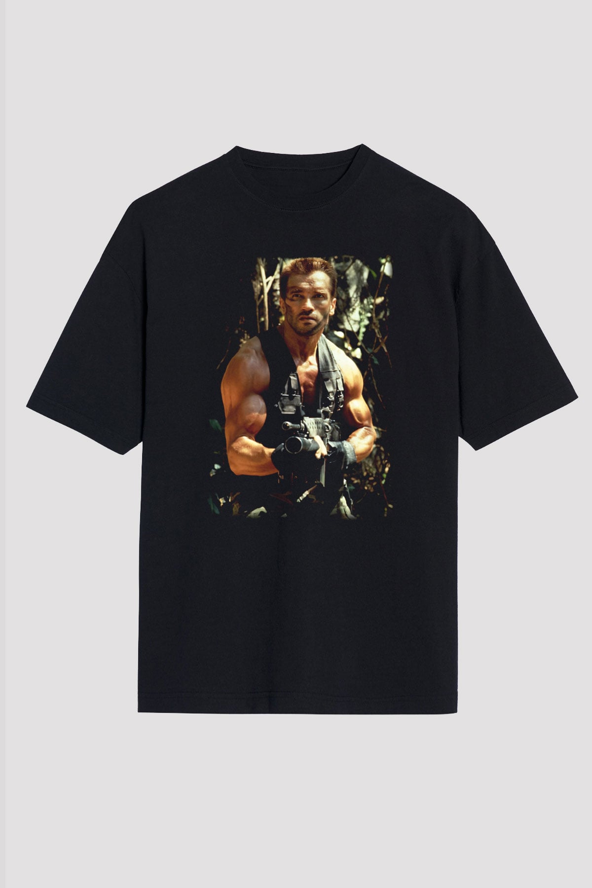 Arnold Schwarzenegger Siyah Unisex Oversize Tişört T-Shirt