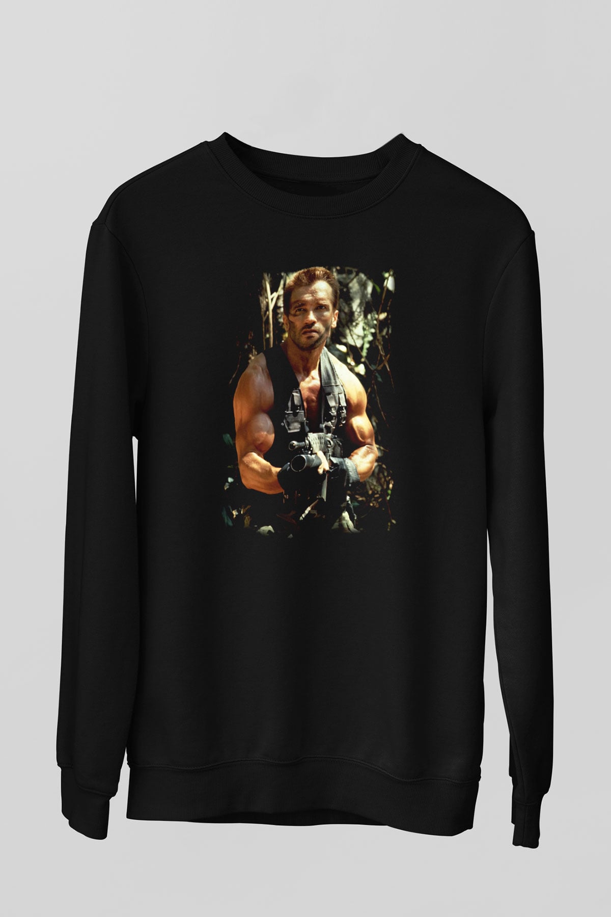 Arnold Schwarzenegger Siyah Unisex Sweatshirt