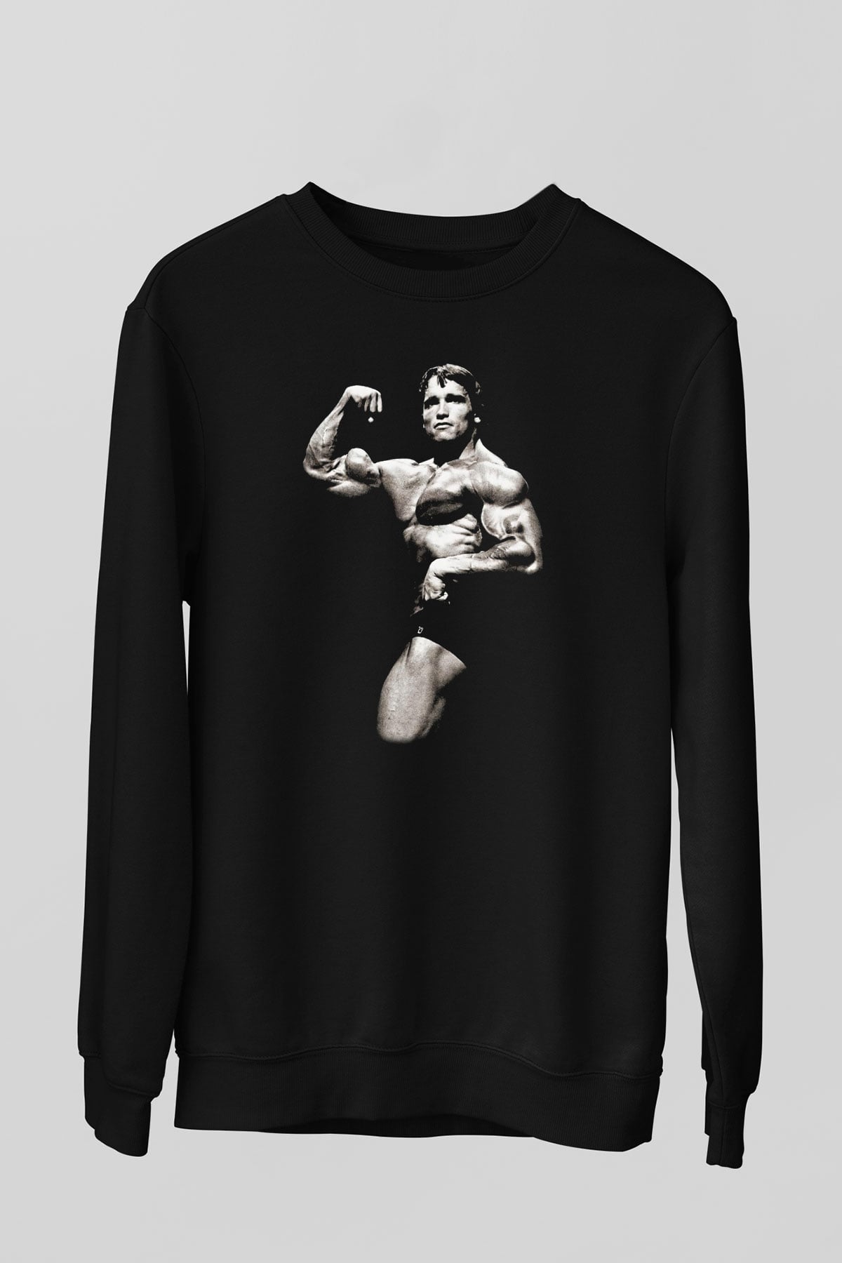 Arnold Schwarzenegger Siyah Unisex Sweatshirt