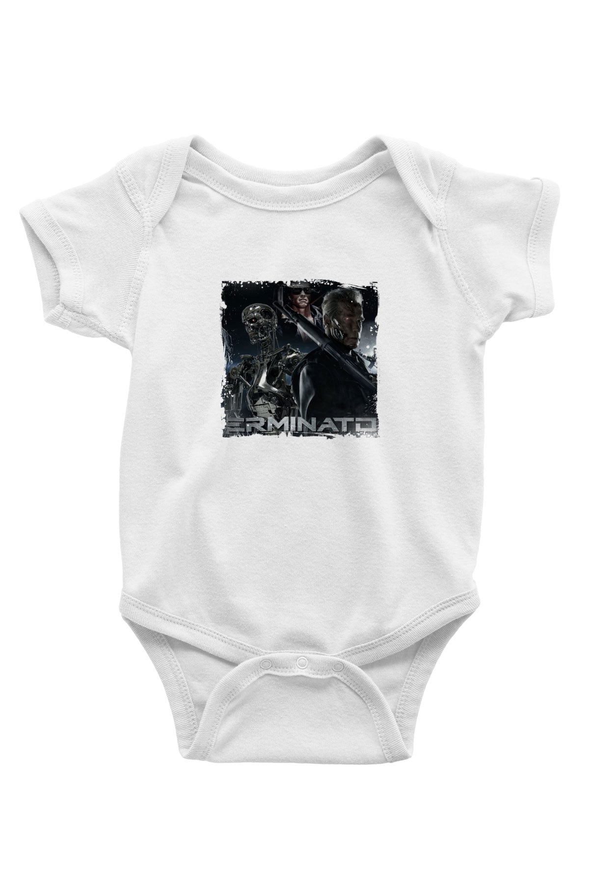 Arnold Schwarzenegger Unisex Baskılı Beyaz Bebek Body - Zıbın