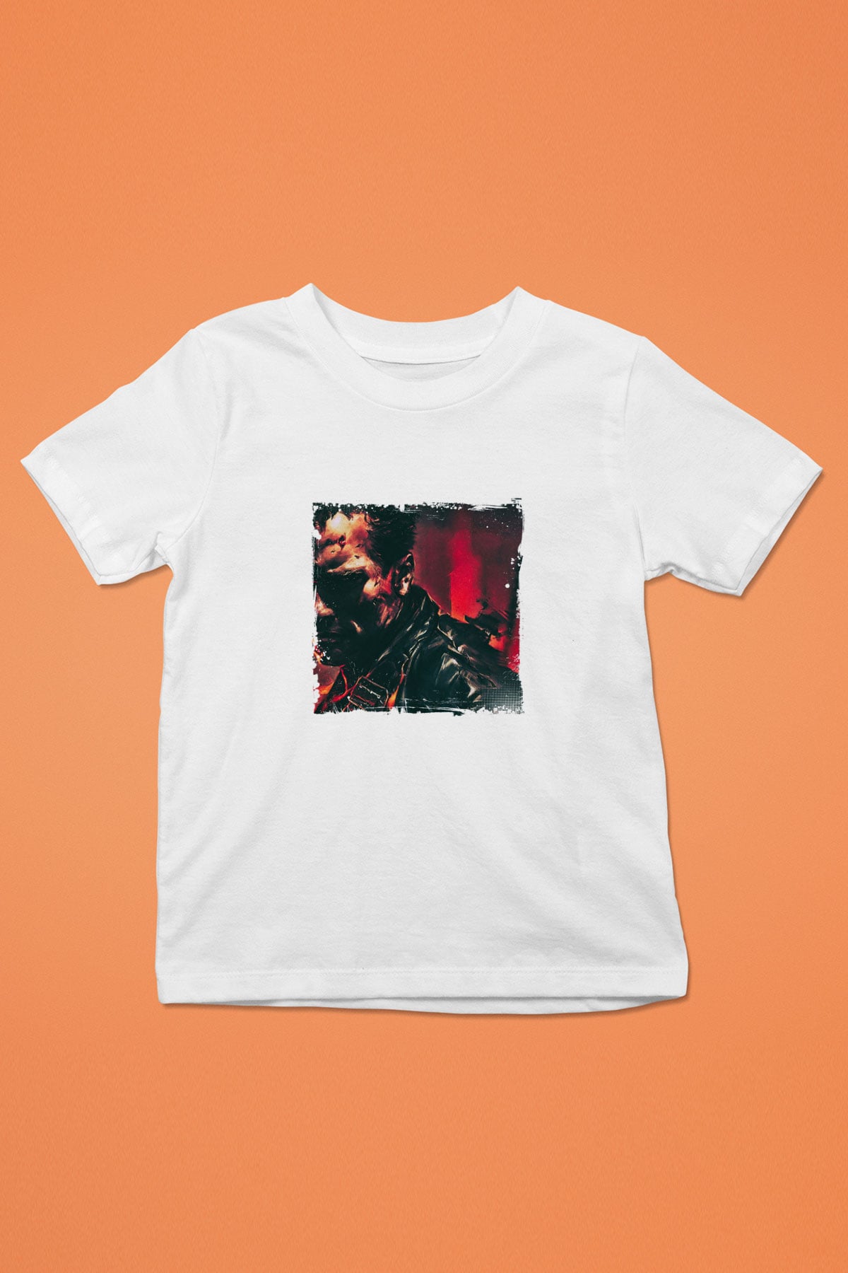 Arnold Schwarzenegger Unisex Baskılı Beyaz Çocuk Tişört