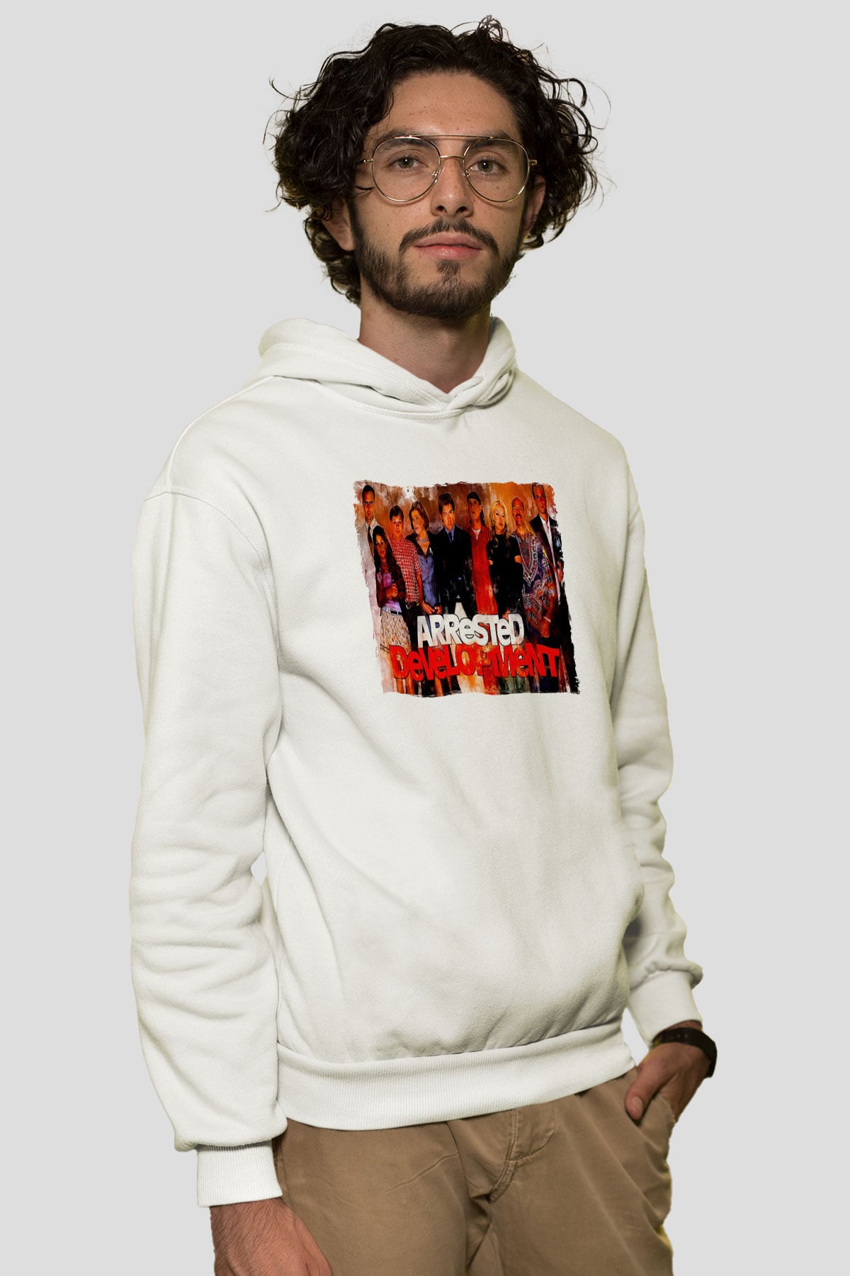 Arrested Development Beyaz Unisex Hoodie