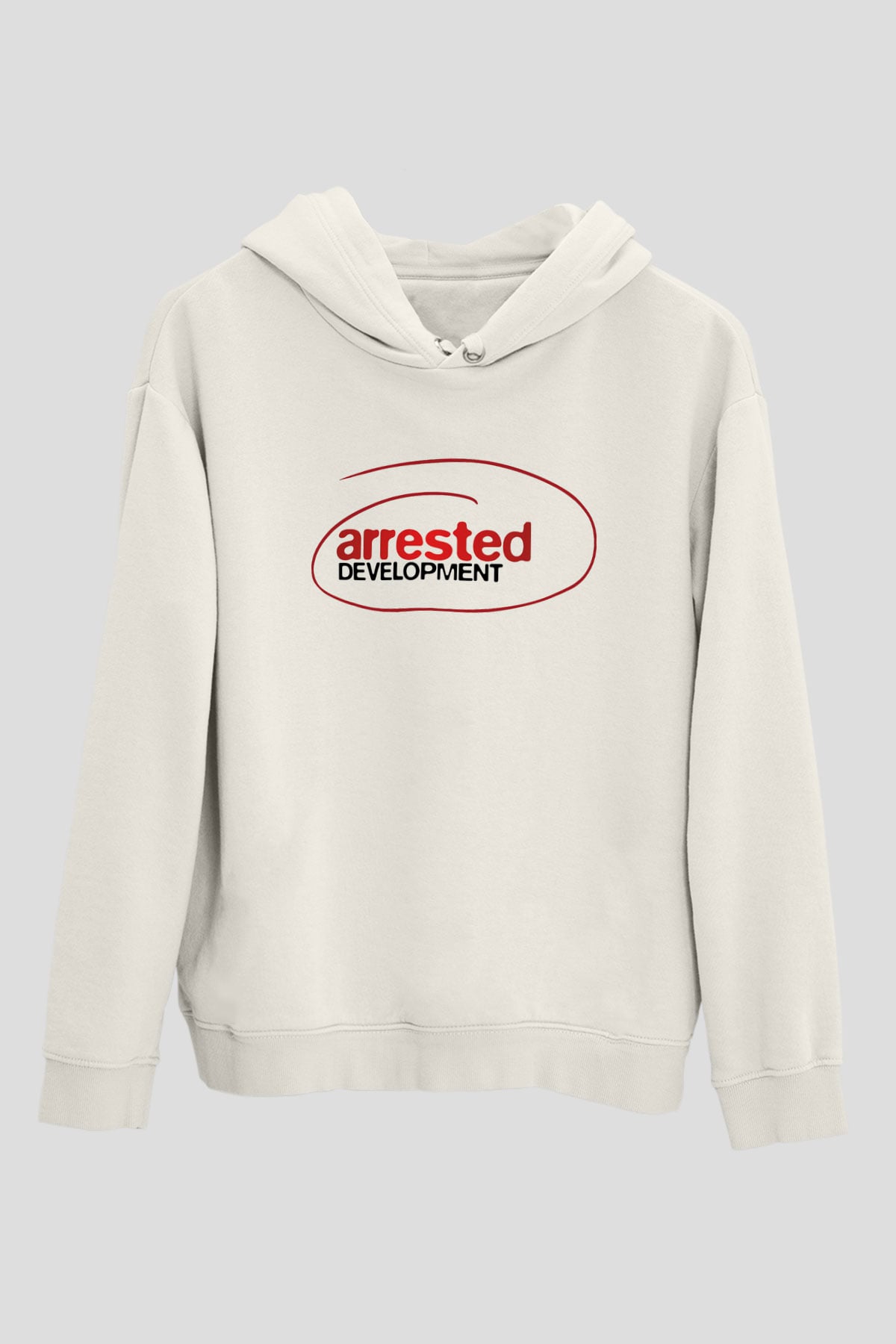 Arrested Development Beyaz Unisex Kapşonlu Sweatshirt