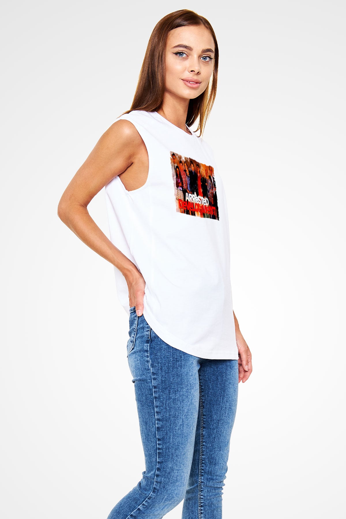 Arrested Development Beyaz Unisex Kolsuz Tişört
