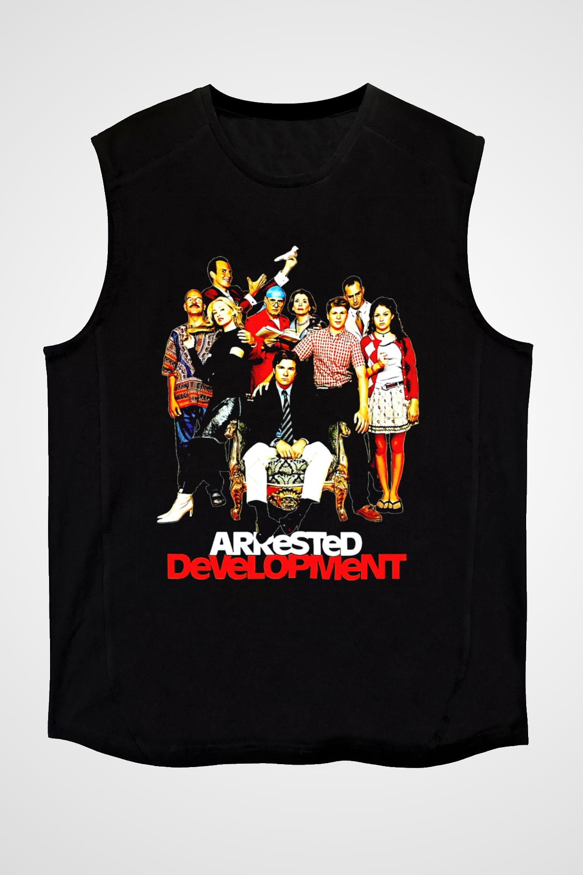 Arrested Development Siyah Unisex Kolsuz Tişört