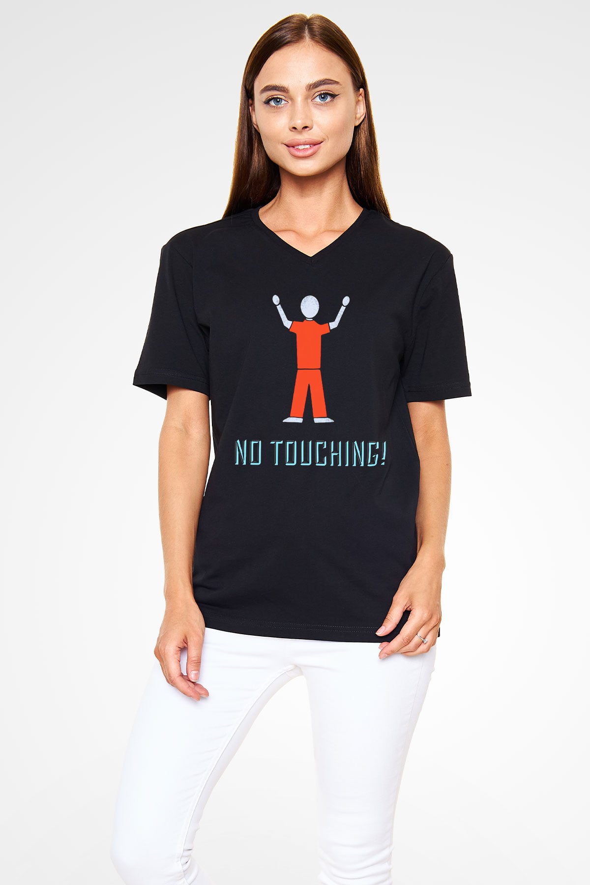 Arrested Development Siyah Unisex V Yaka Tişört T-Shirt