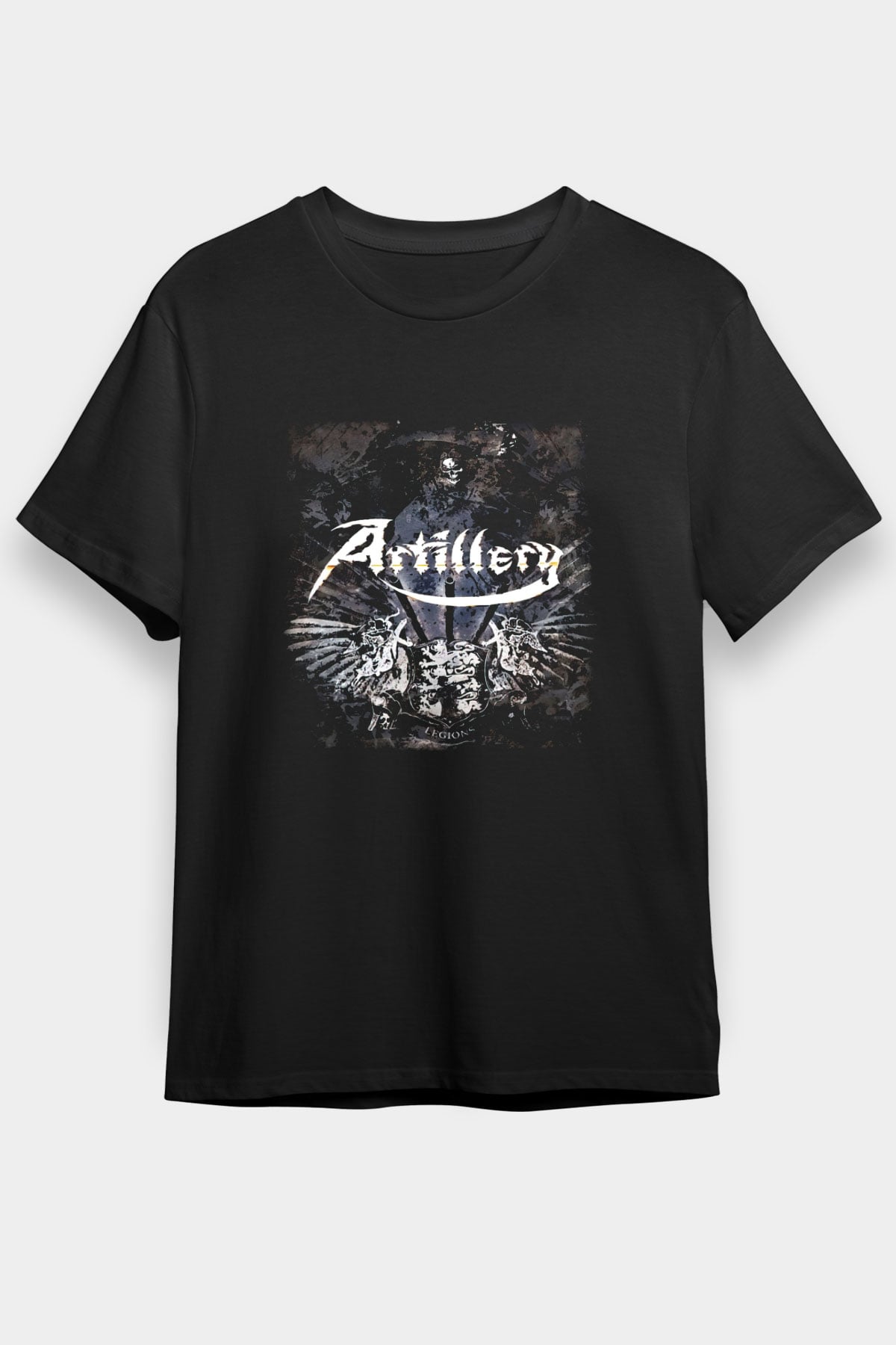 Artillery Siyah Unisex Tişört T-Shirt - TişörtFabrikası