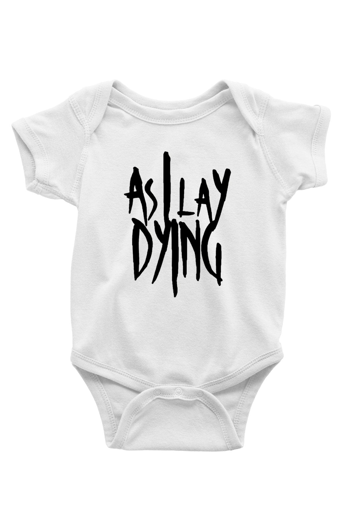As I Lay Dying Baskılı Beyaz Unisex Bebek Body - Zıbın