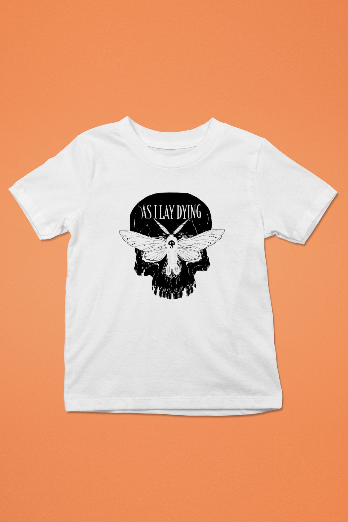 As I Lay Dying Baskılı Beyaz Unisex Çocuk Tişört