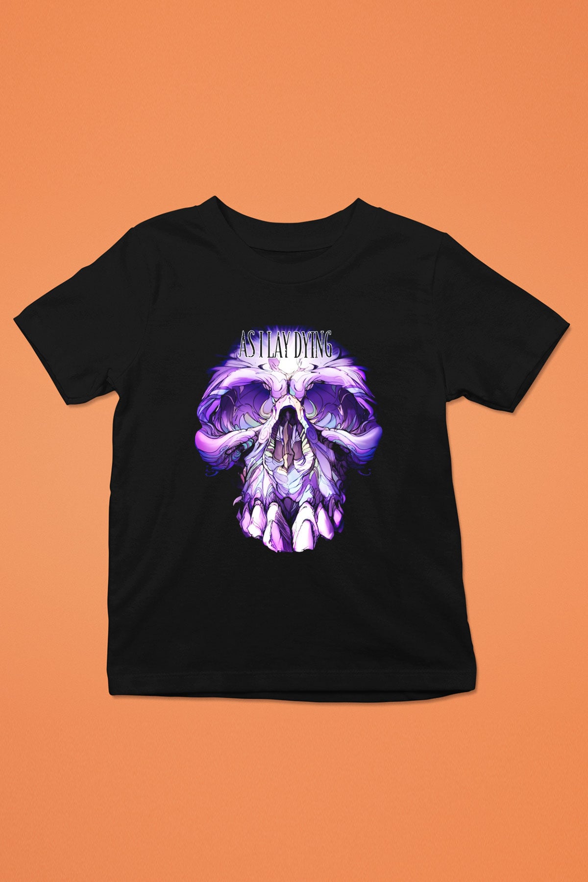 As I Lay Dying Baskılı Siyah Unisex Çocuk Tişört