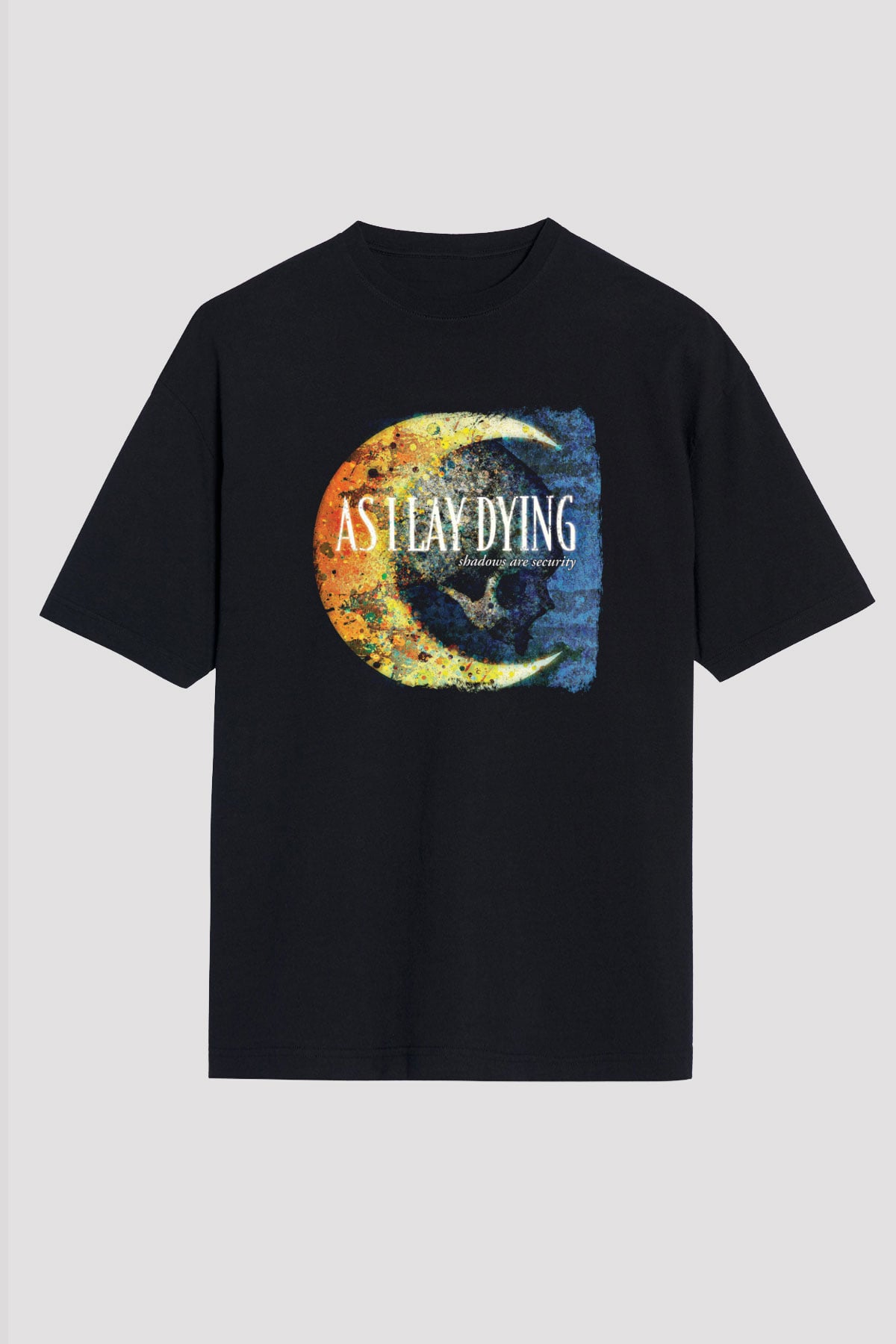 As I Lay Dying Baskılı Unisex Siyah Oversize Tişört