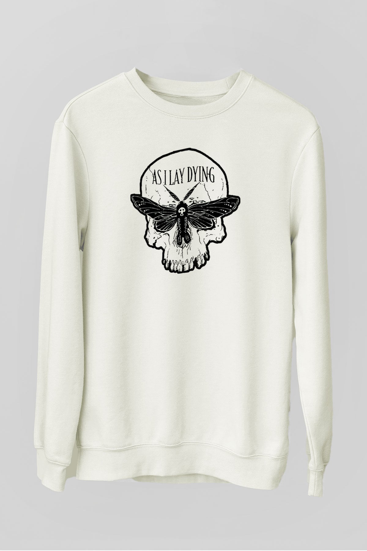 As I Lay Dying Beyaz Unisex Sweatshirt