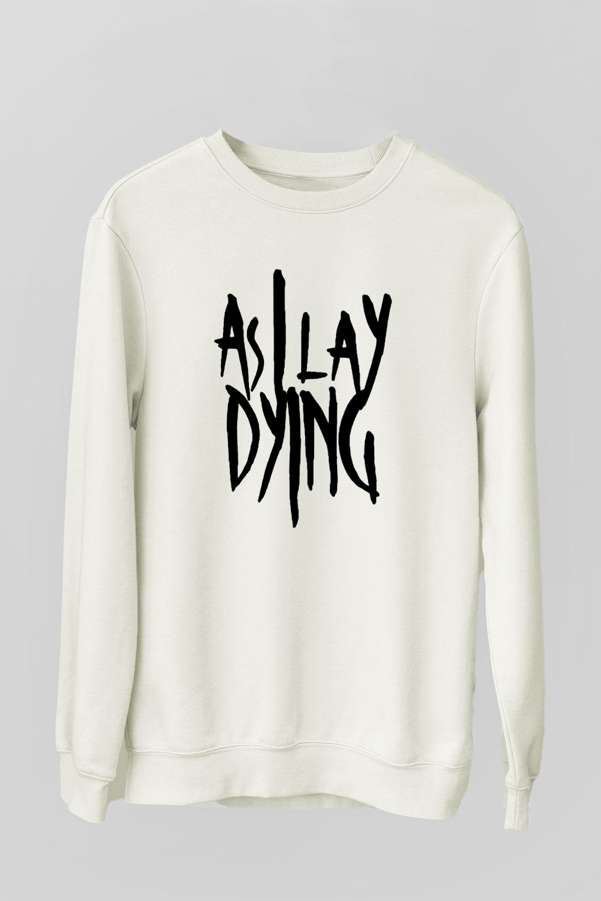 As I Lay Dying Beyaz Unisex Sweatshirt