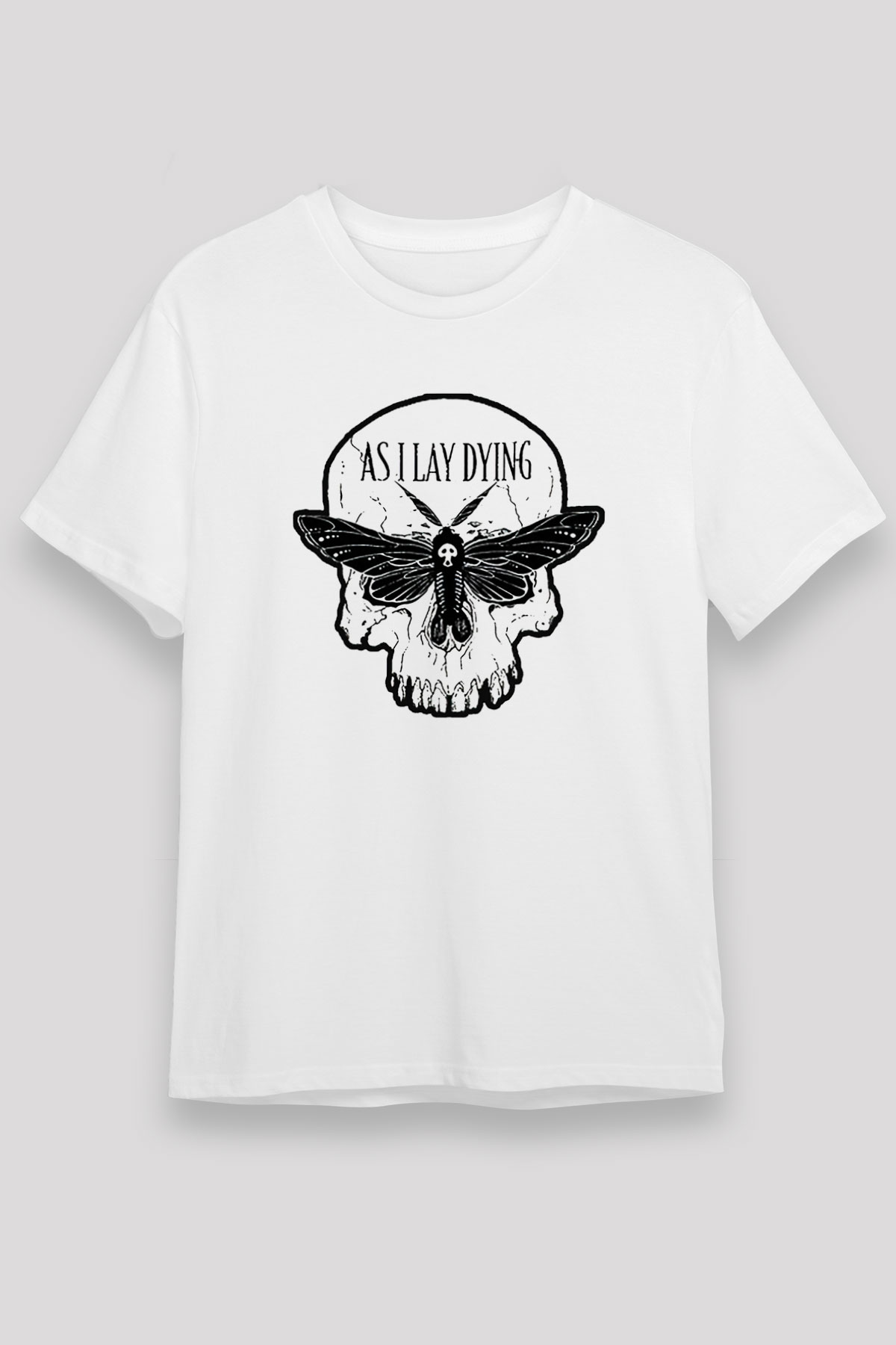 As I Lay Dying Beyaz Unisex Tişört T-Shirt - TişörtFabrikası