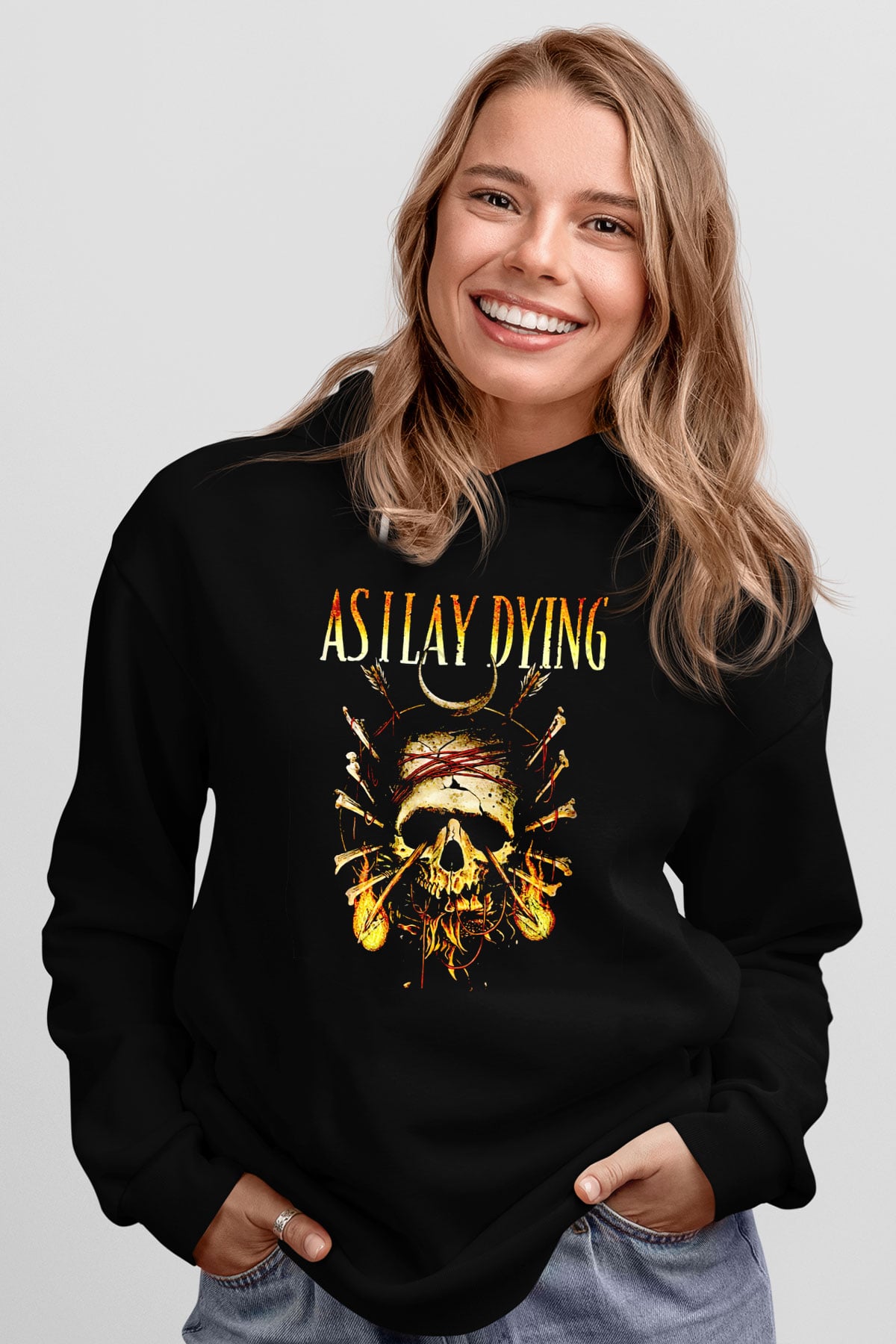 As I Lay Dying Siyah Unisex Kapüşonlu Sweatshirt
