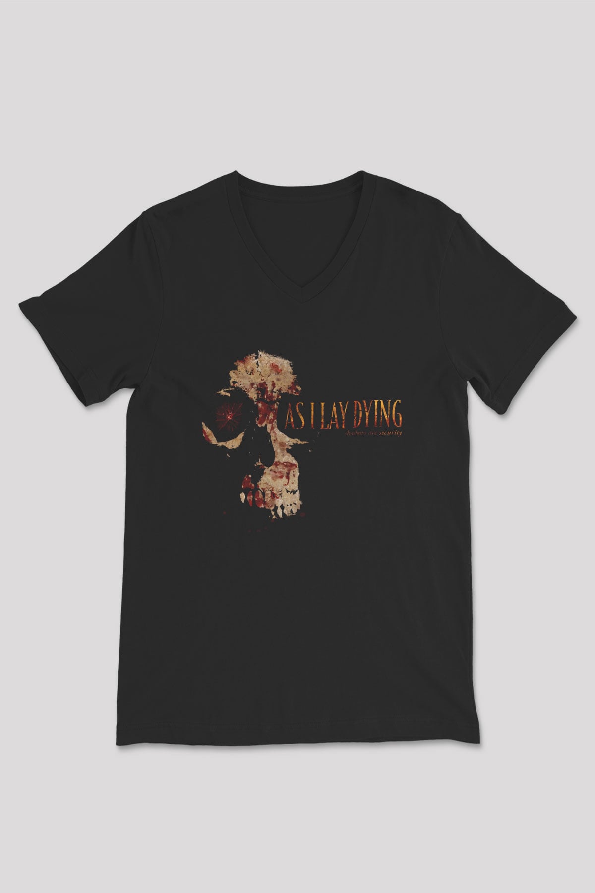 As I Lay Dying Siyah Unisex V Yaka Tişört
