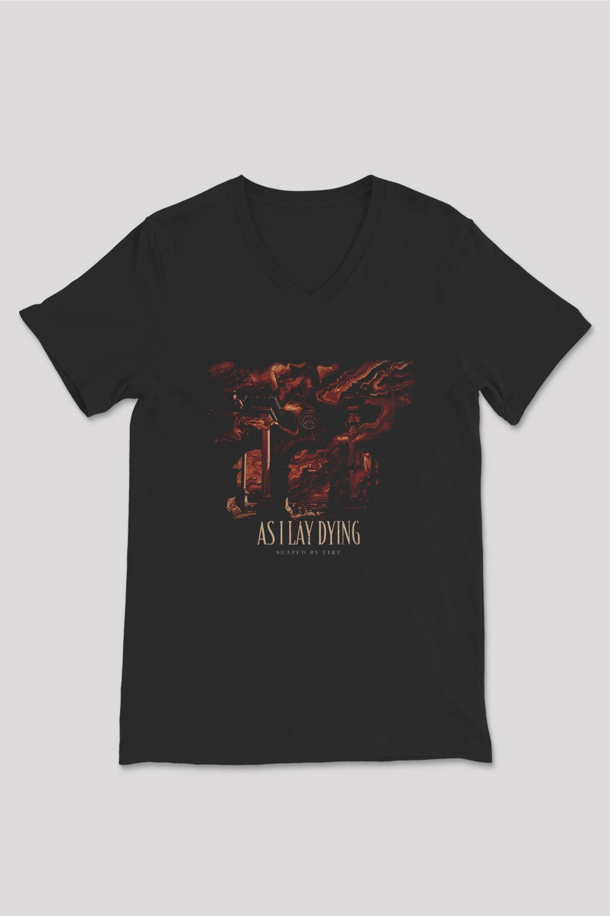 As It Is Siyah Unisex V Yaka Tişört
