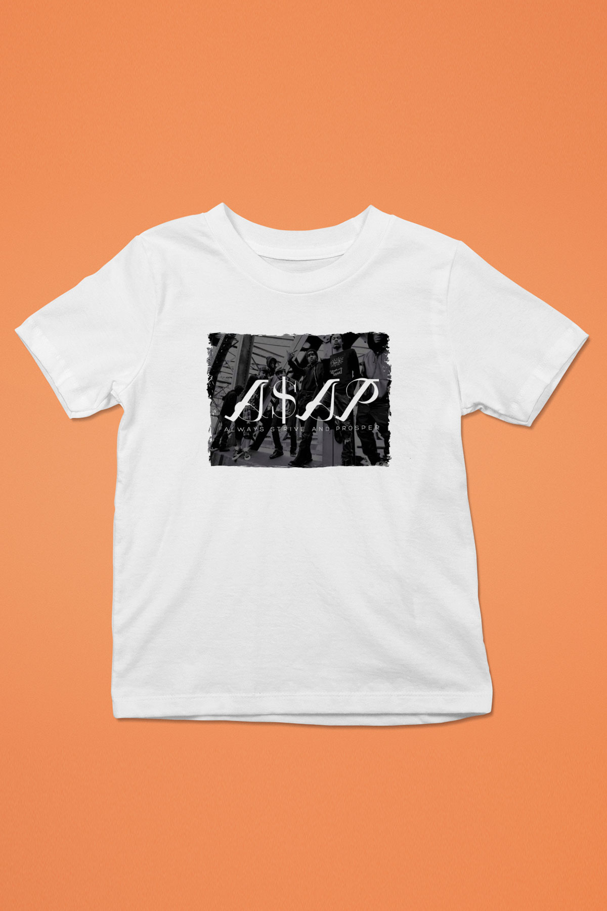 ASAP Mob Beyaz Unisex Çocuk Tişört