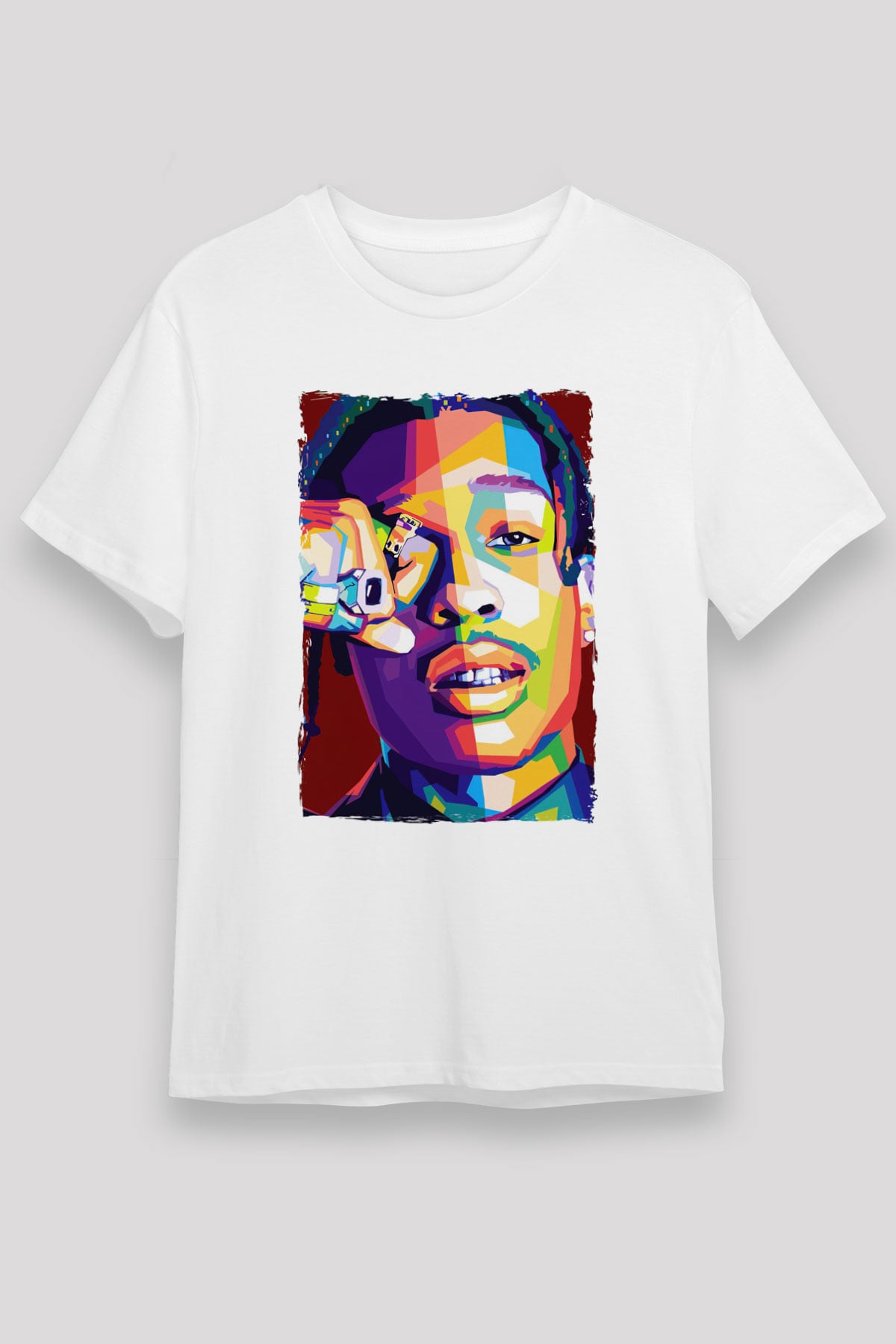 ASAP Mob Beyaz Unisex Tişört T-Shirt - TişörtFabrikası