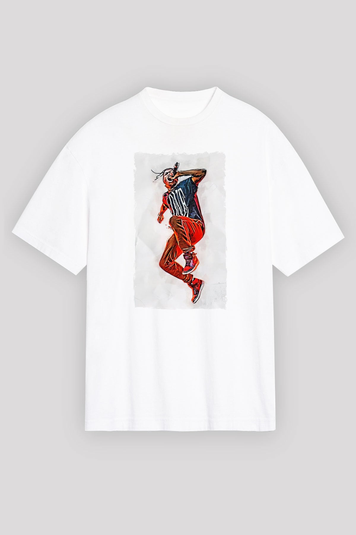 ASAP Rocky Beyaz Unisex Tişört T-Shirt - TişörtFabrikası