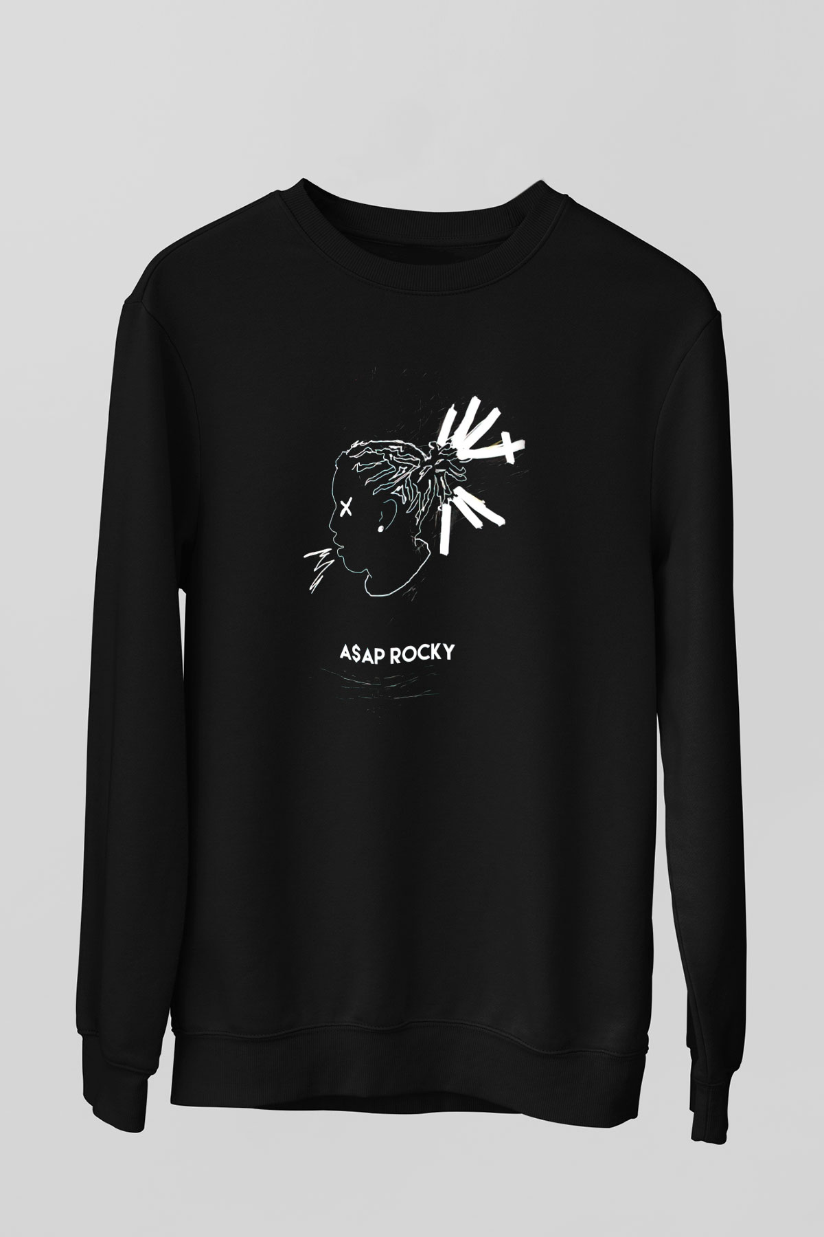 ASAP Rocky Siyah Unisex Sweatshirt