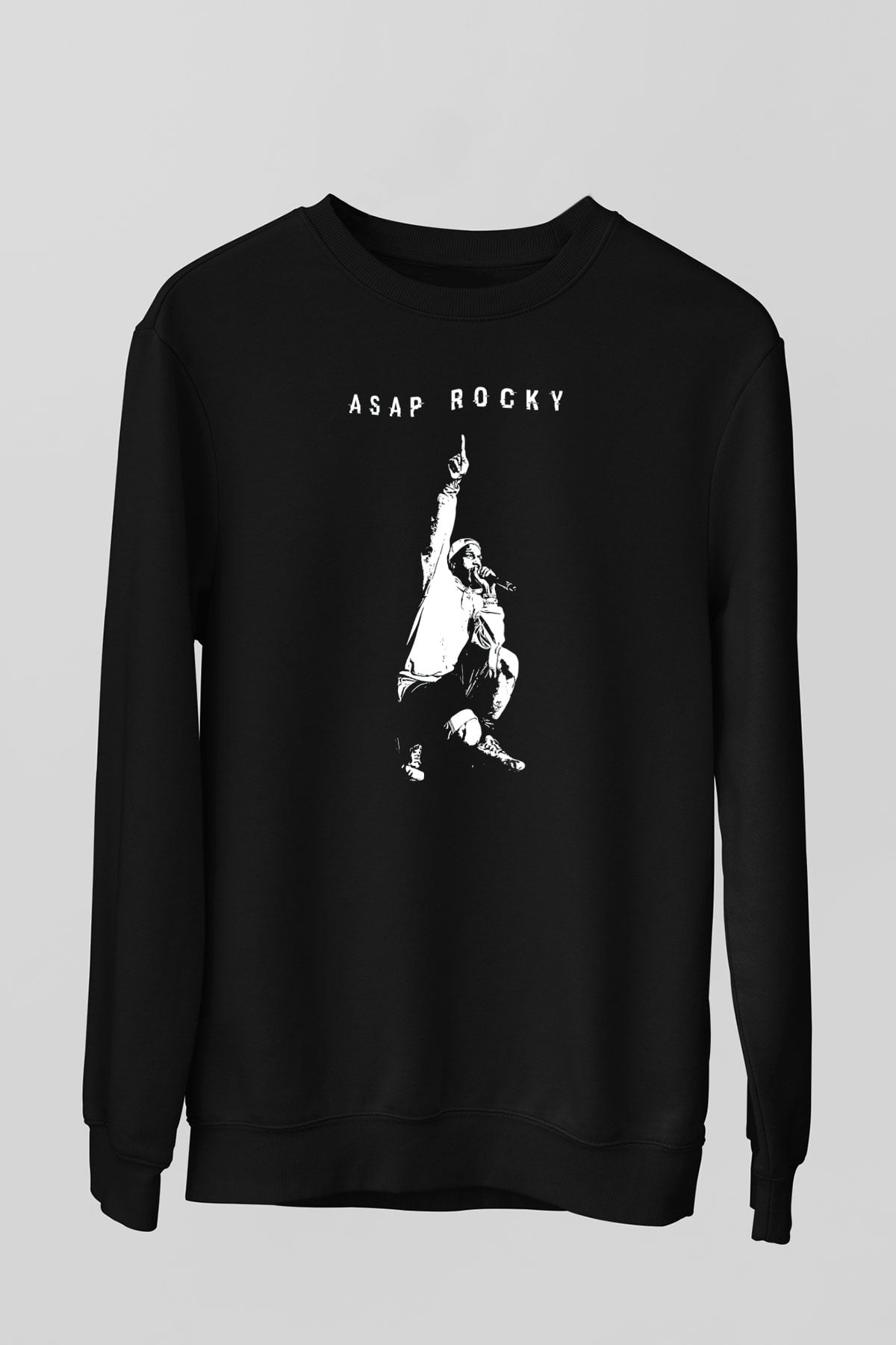 ASAP Rocky Siyah Unisex Sweatshirt