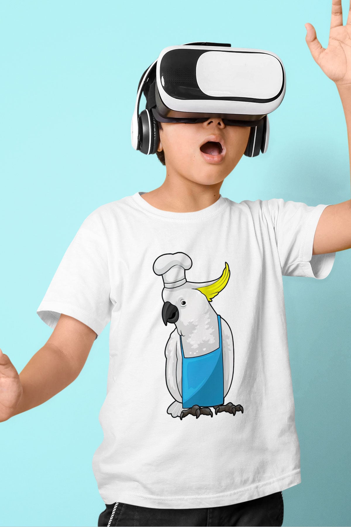 Aşçı Beyaz Unisex Çocuk Tişört