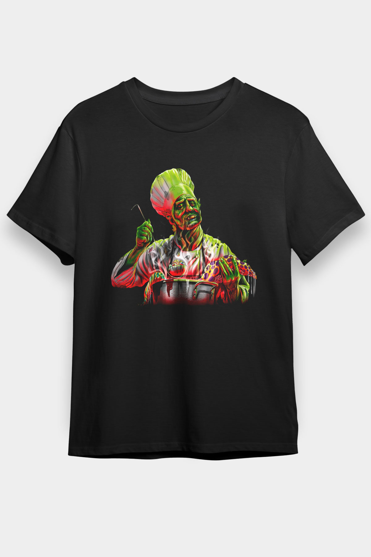 Aşçı Siyah Unisex Tişört T-Shirt - TişörtFabrikası