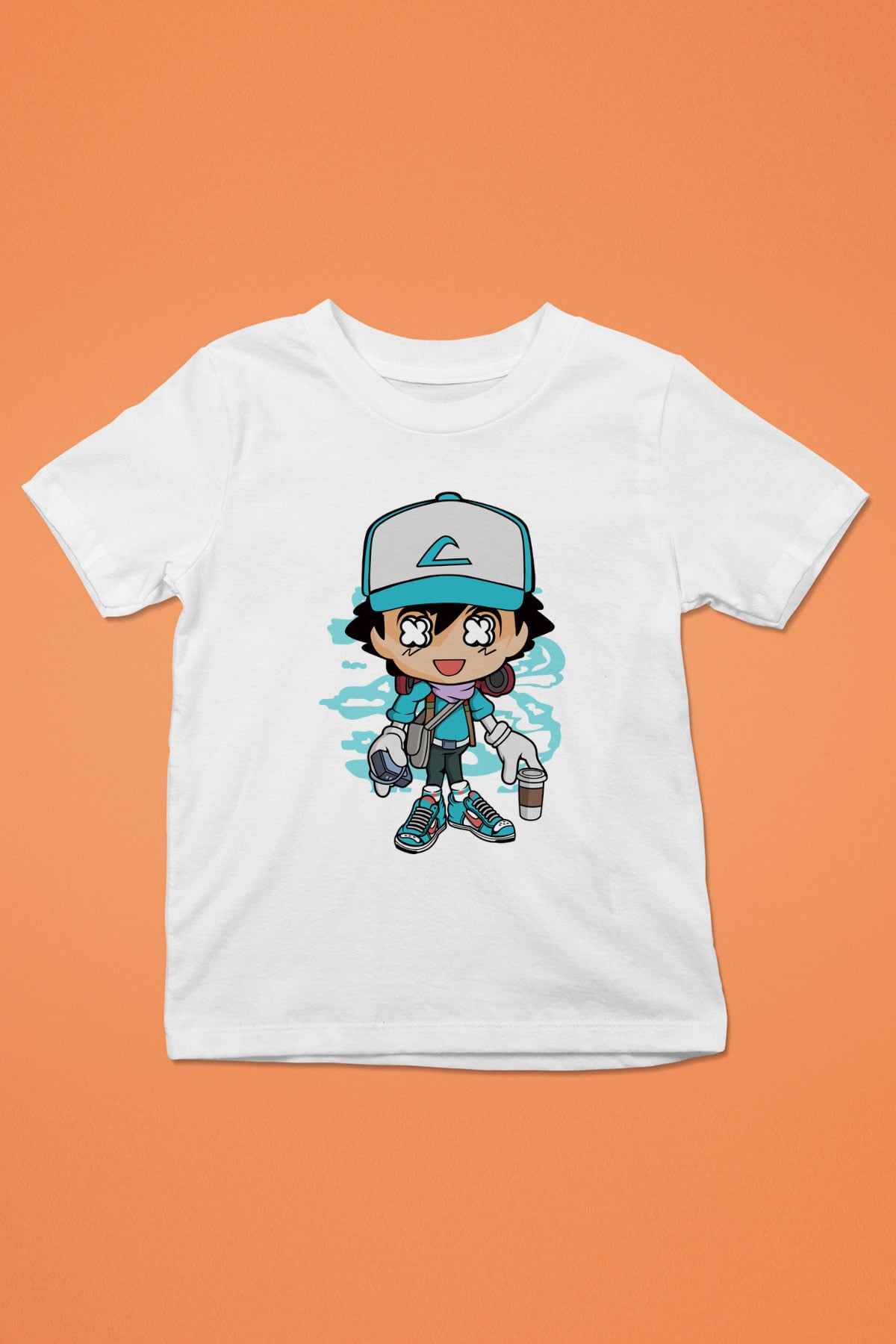 Ash Street Style Baskılı Unisex Beyaz Çocuk Tişört