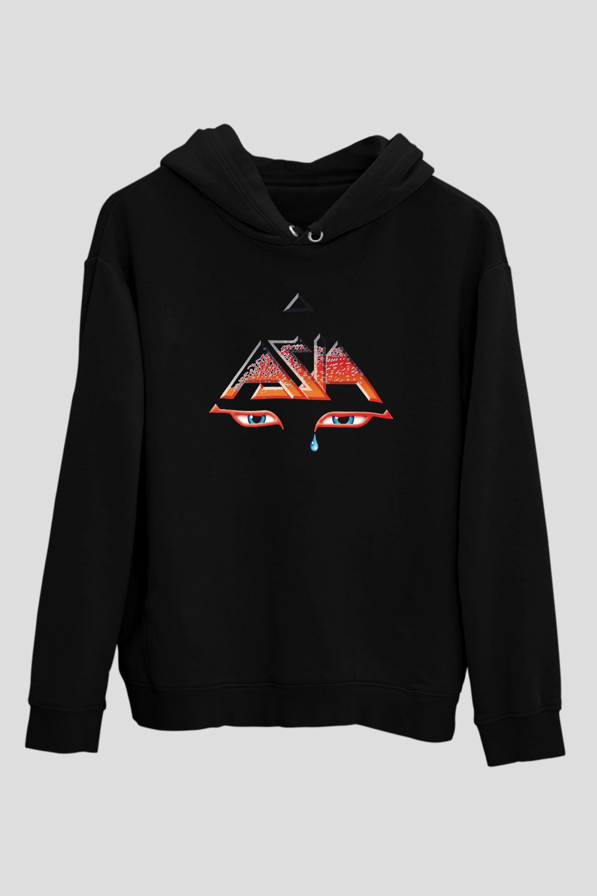 Asia Siyah Unisex Kapüşonlu Sweatshirt