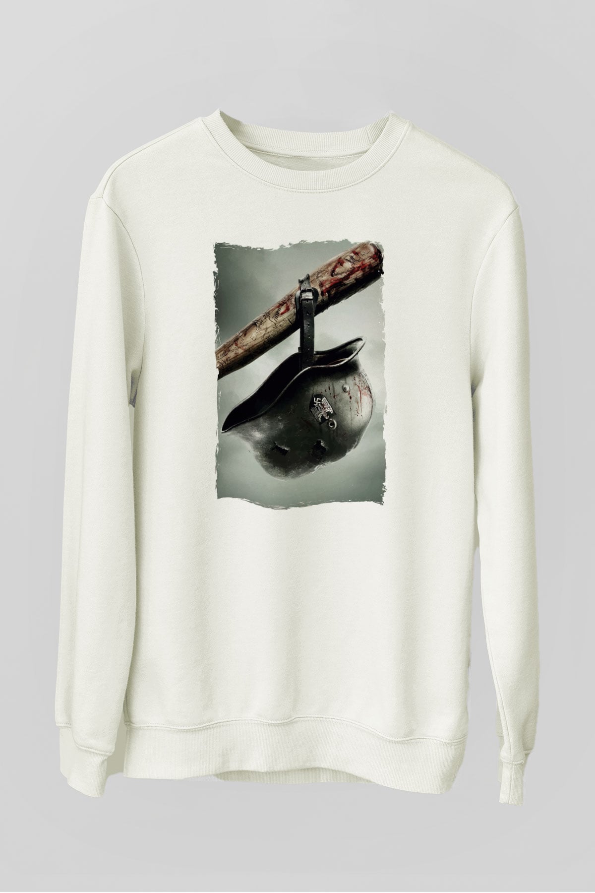 Asker Beyaz Unisex Sweatshirt
