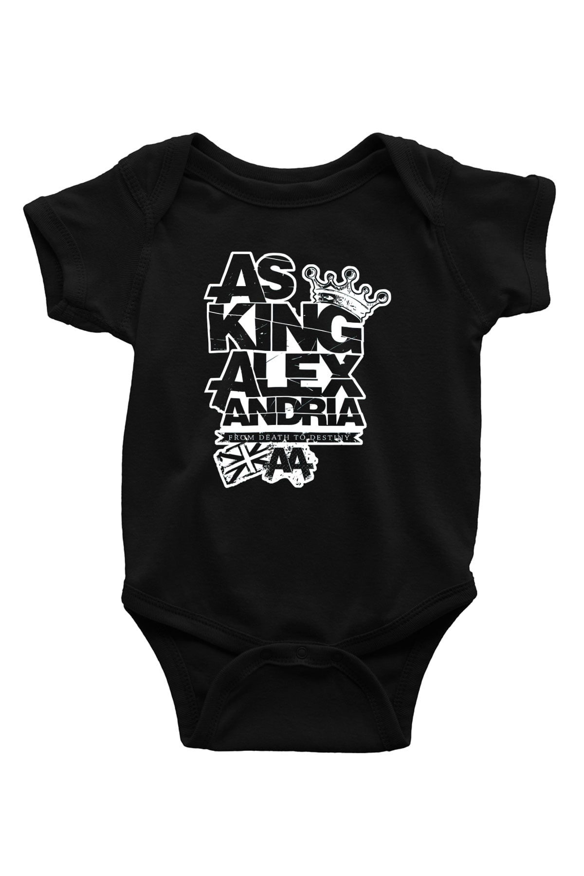 Asking Alexandria Baskılı Siyah Bebek Body - Zıbın
