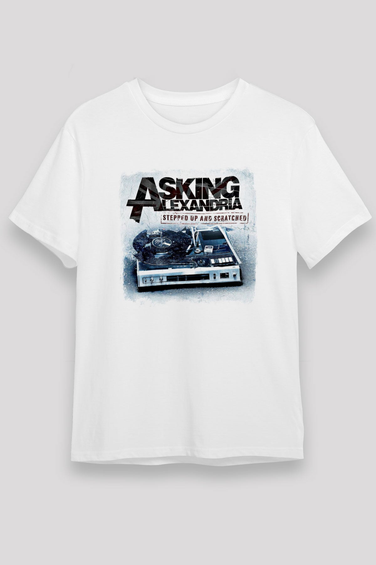 Asking Alexandria Baskılı Unisex Beyaz Tişört