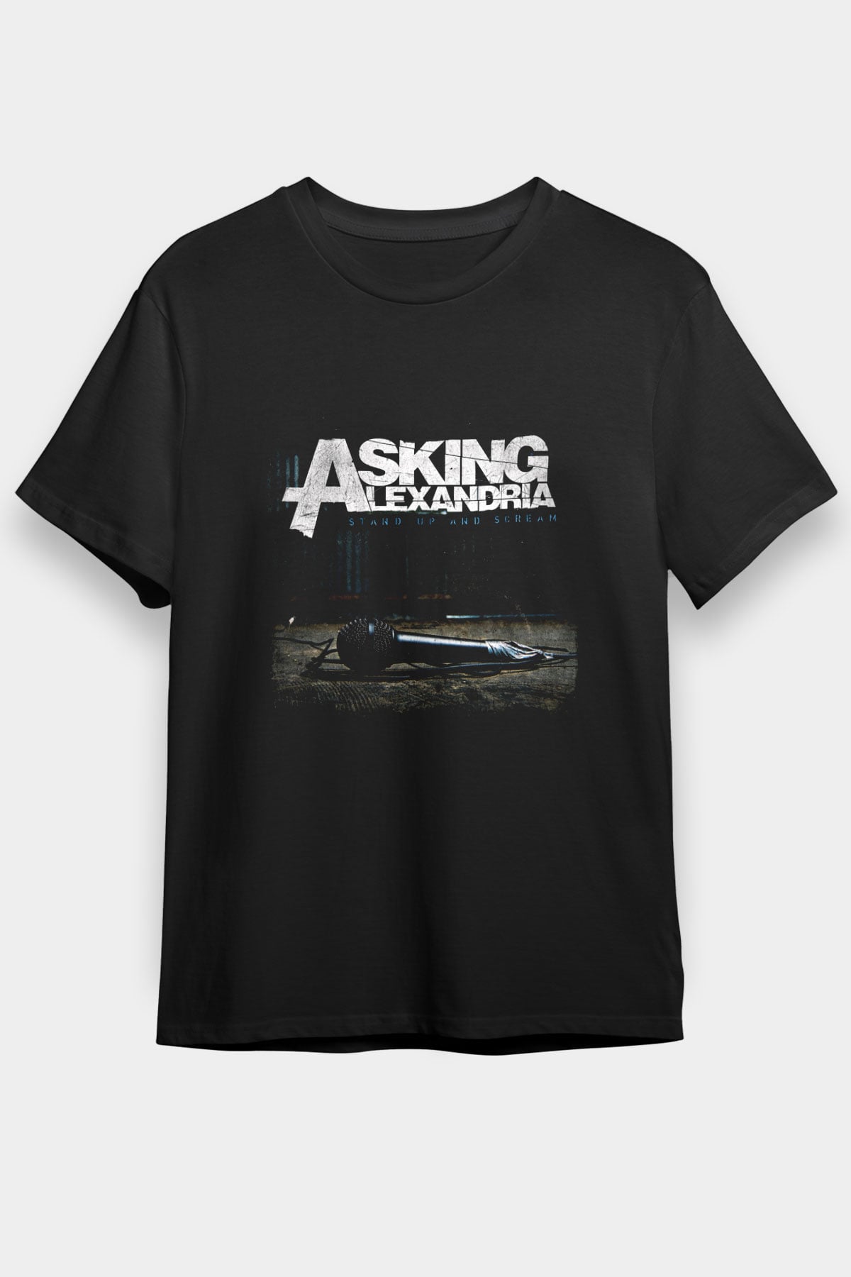 Asking Alexandria Baskılı Unisex Siyah Tişört