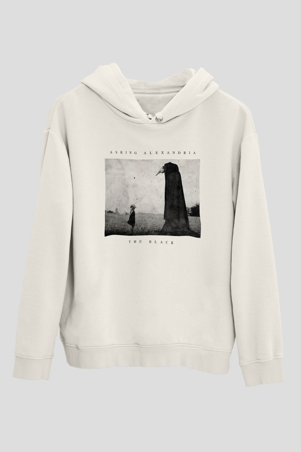 Asking Alexandria Beyaz Unisex Kapşonlu Sweatshirt