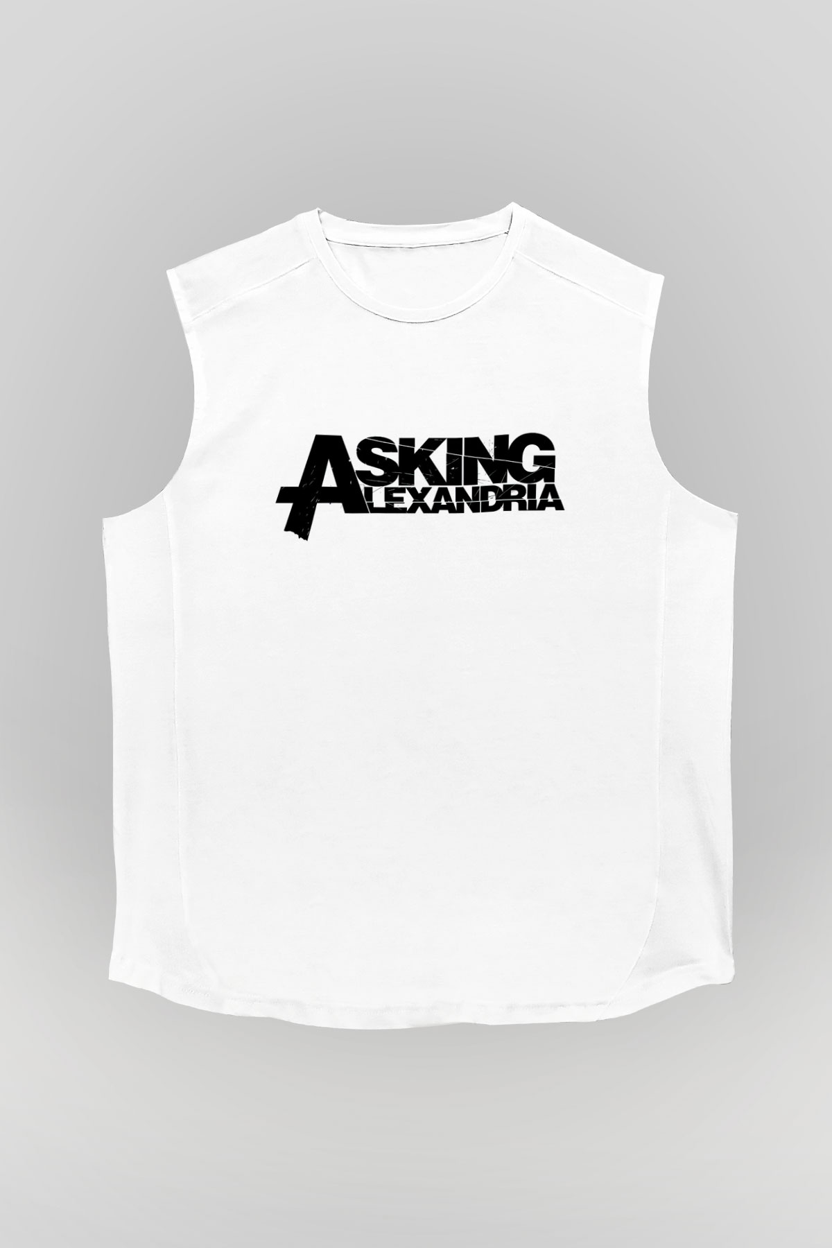 Asking Alexandria Beyaz Unisex Kolsuz Tişört
