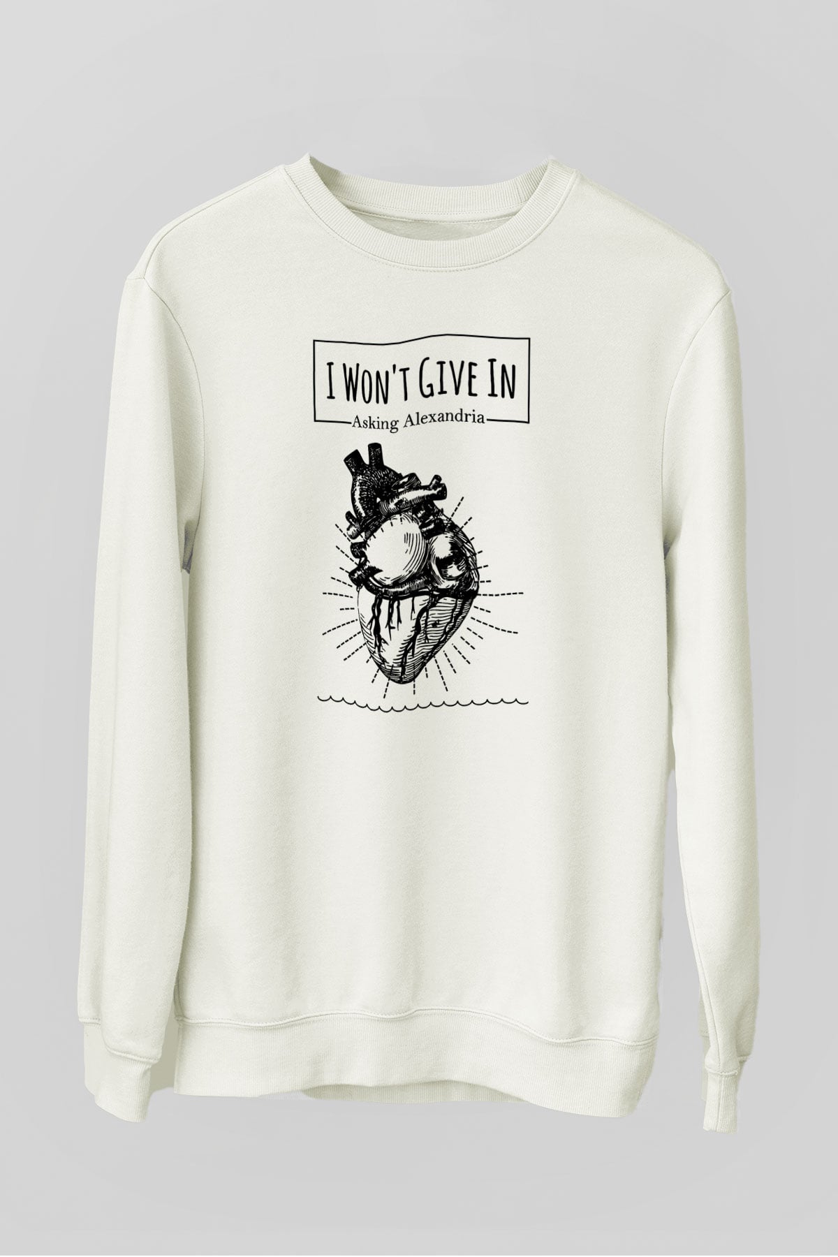 Asking Alexandria Beyaz Unisex Sweatshirt