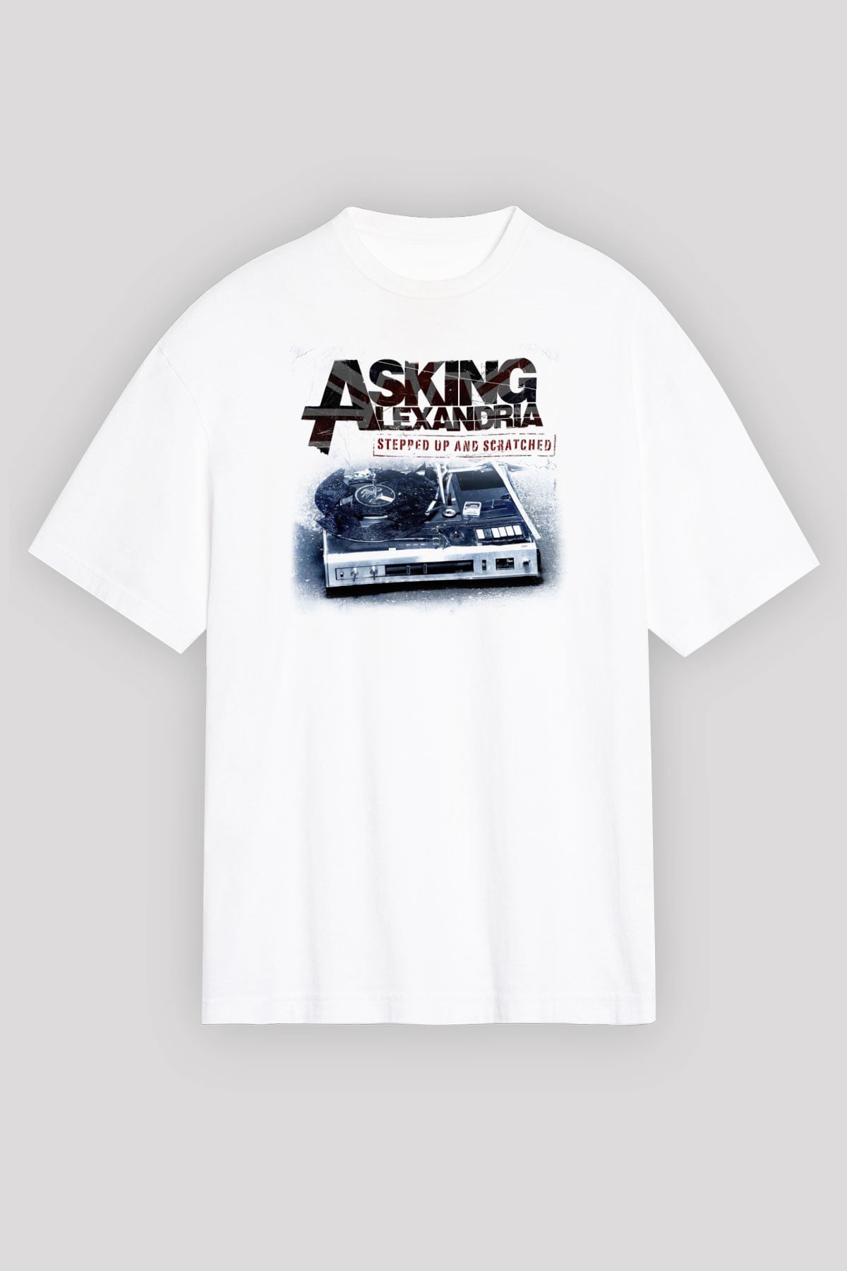 Asking Alexandria Beyaz Unisex Tişört T-Shirt - TişörtFabrikası