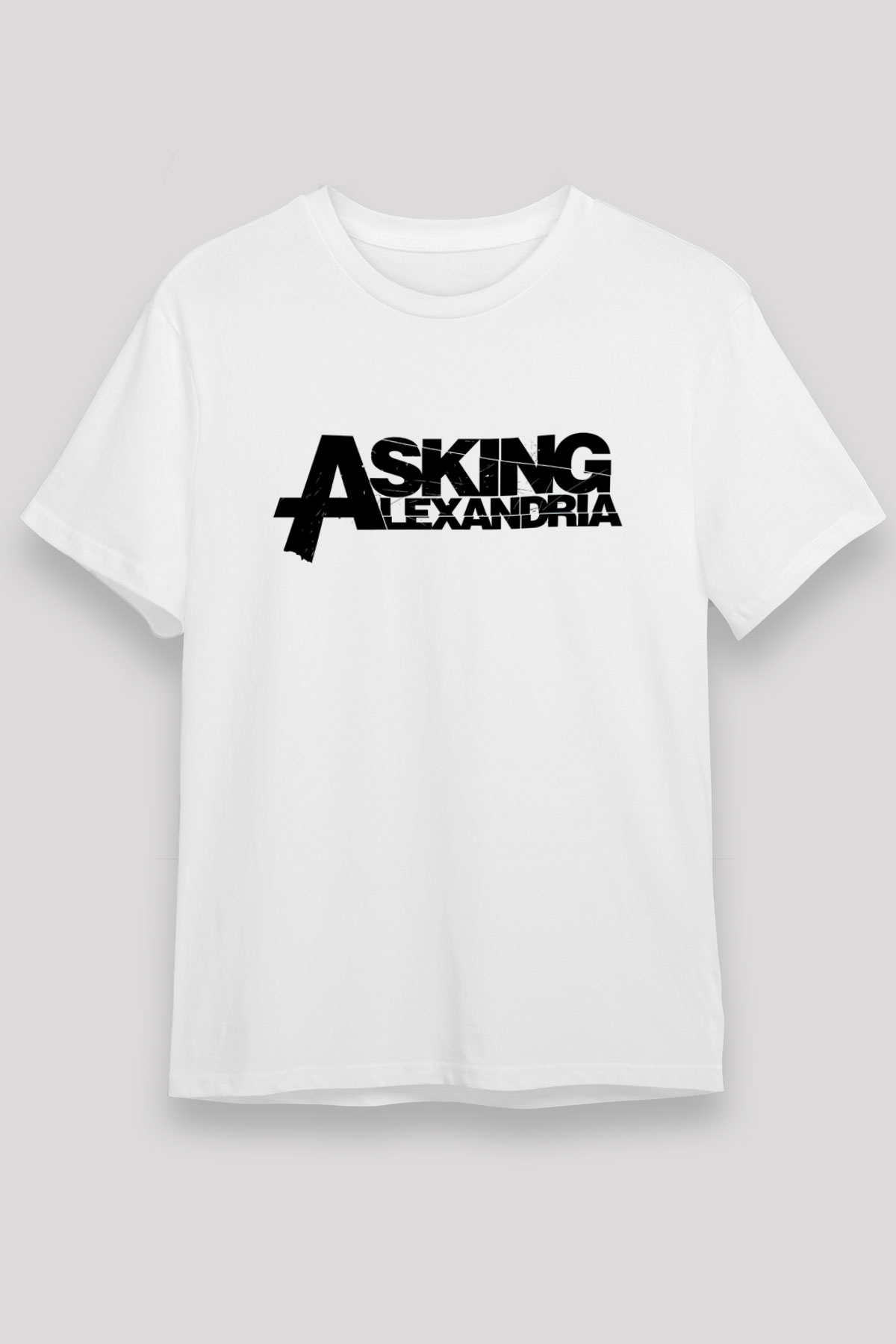 Asking Alexandria Beyaz Unisex Tişört T-Shirt - TişörtFabrikası