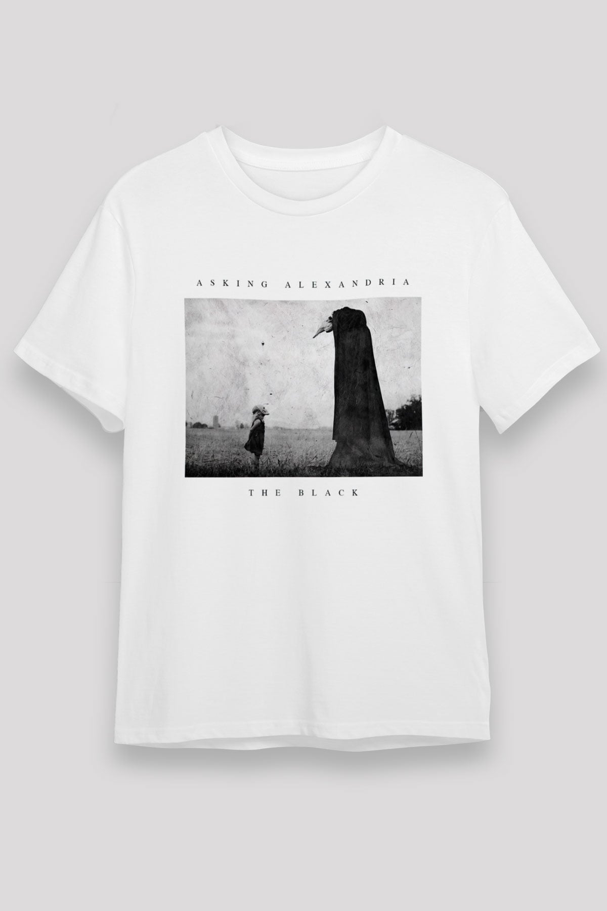 Asking Alexandria Beyaz Unisex Tişört T-Shirt - TişörtFabrikası