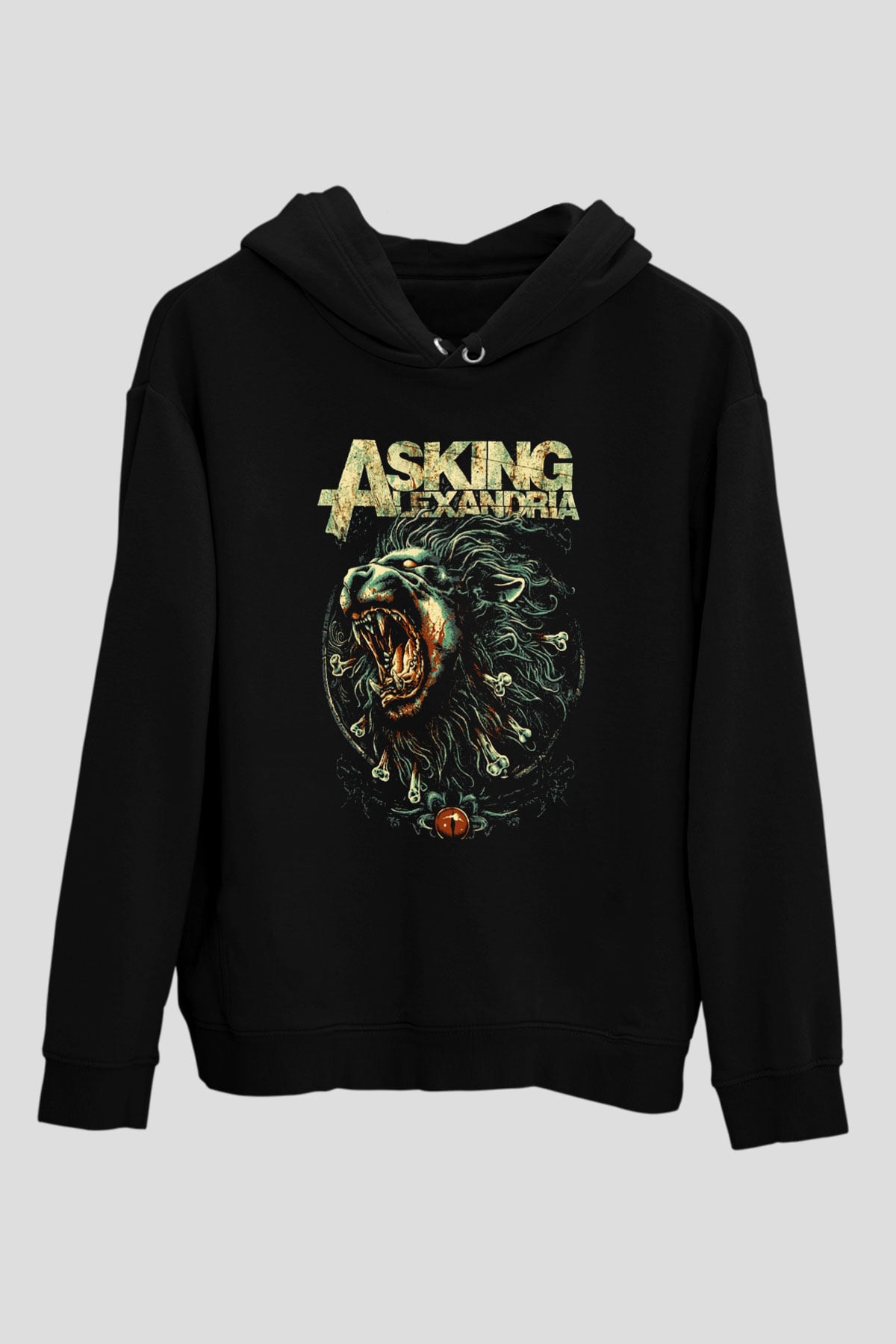 Asking Alexandria Siyah Unisex Hoodie