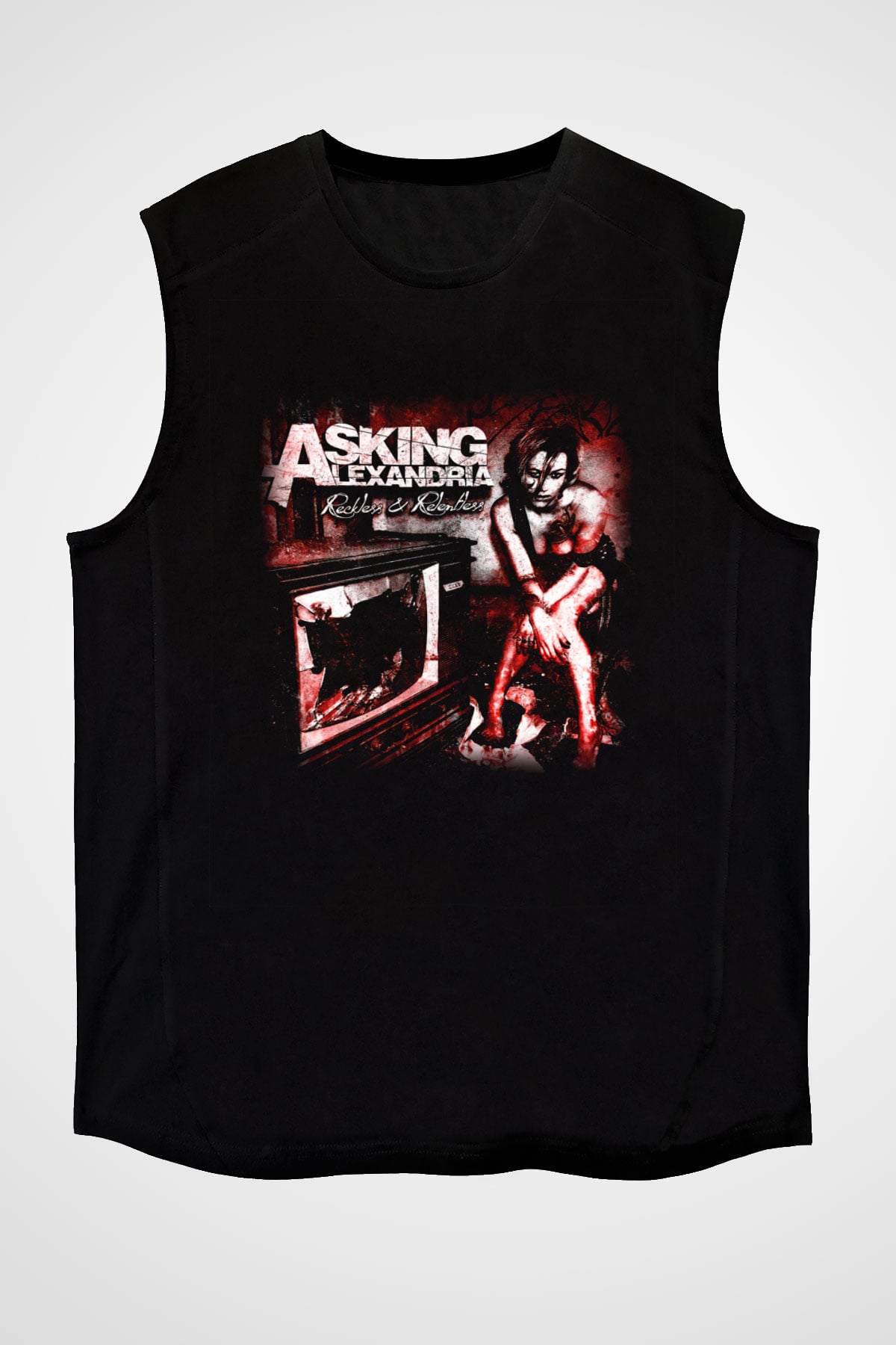 Asking Alexandria Siyah Unisex Kolsuz Tişört