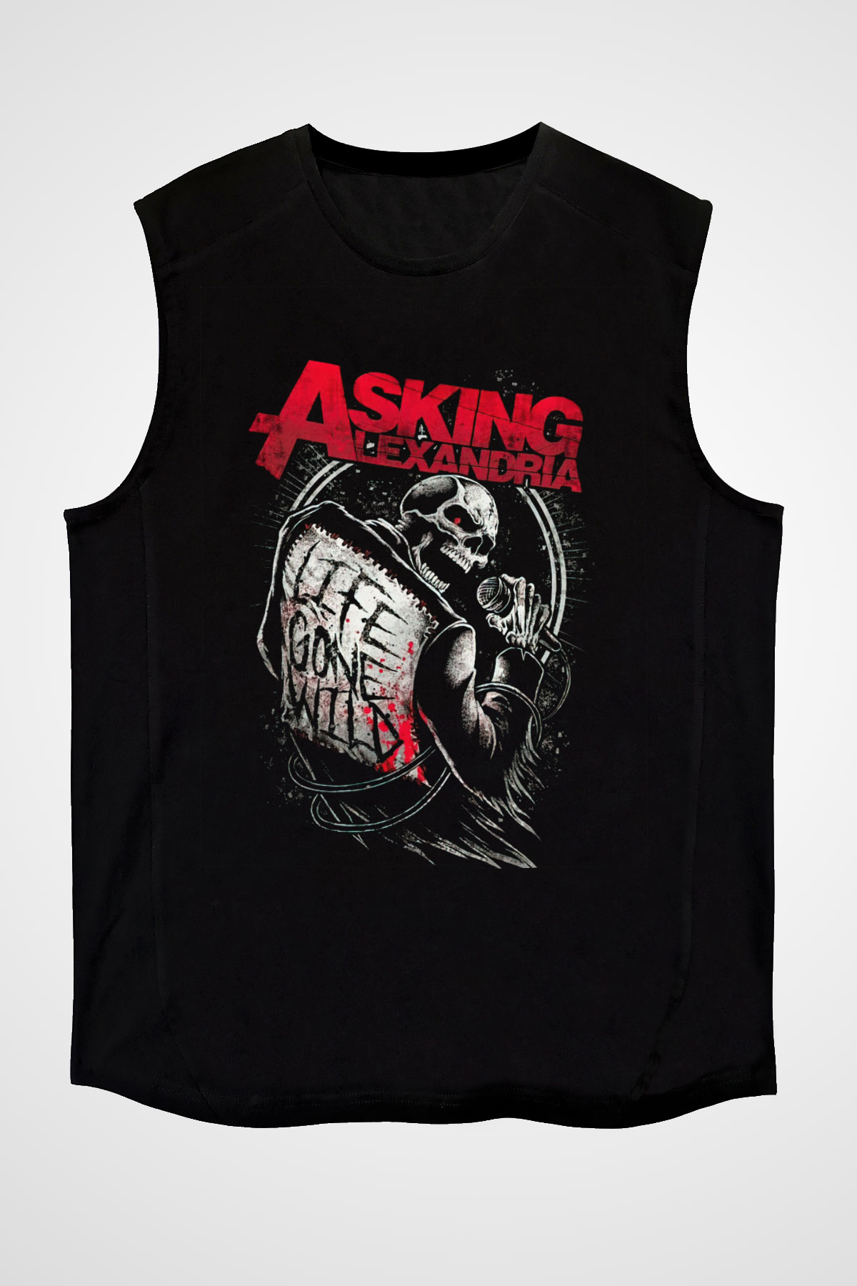 Asking Alexandria Siyah Unisex Kolsuz Tişört