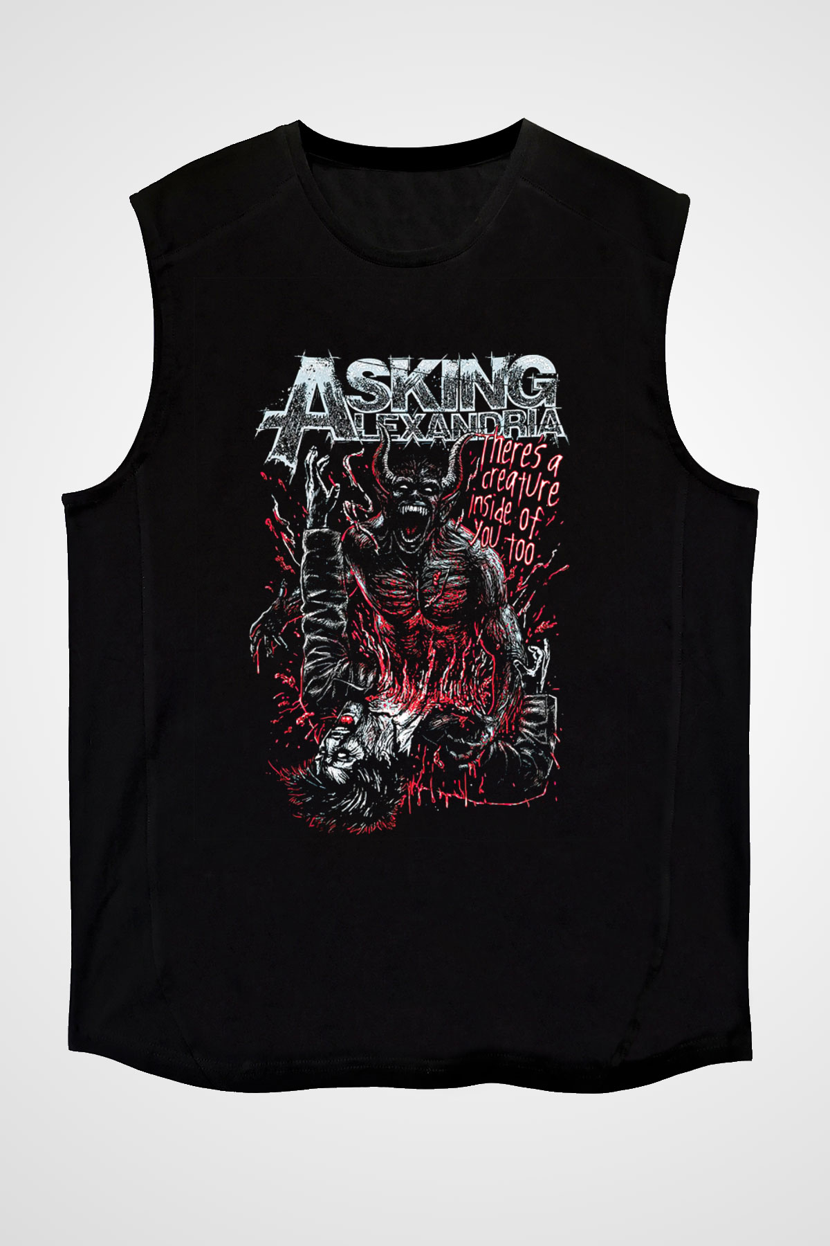 Asking Alexandria Siyah Unisex Kolsuz Tişört