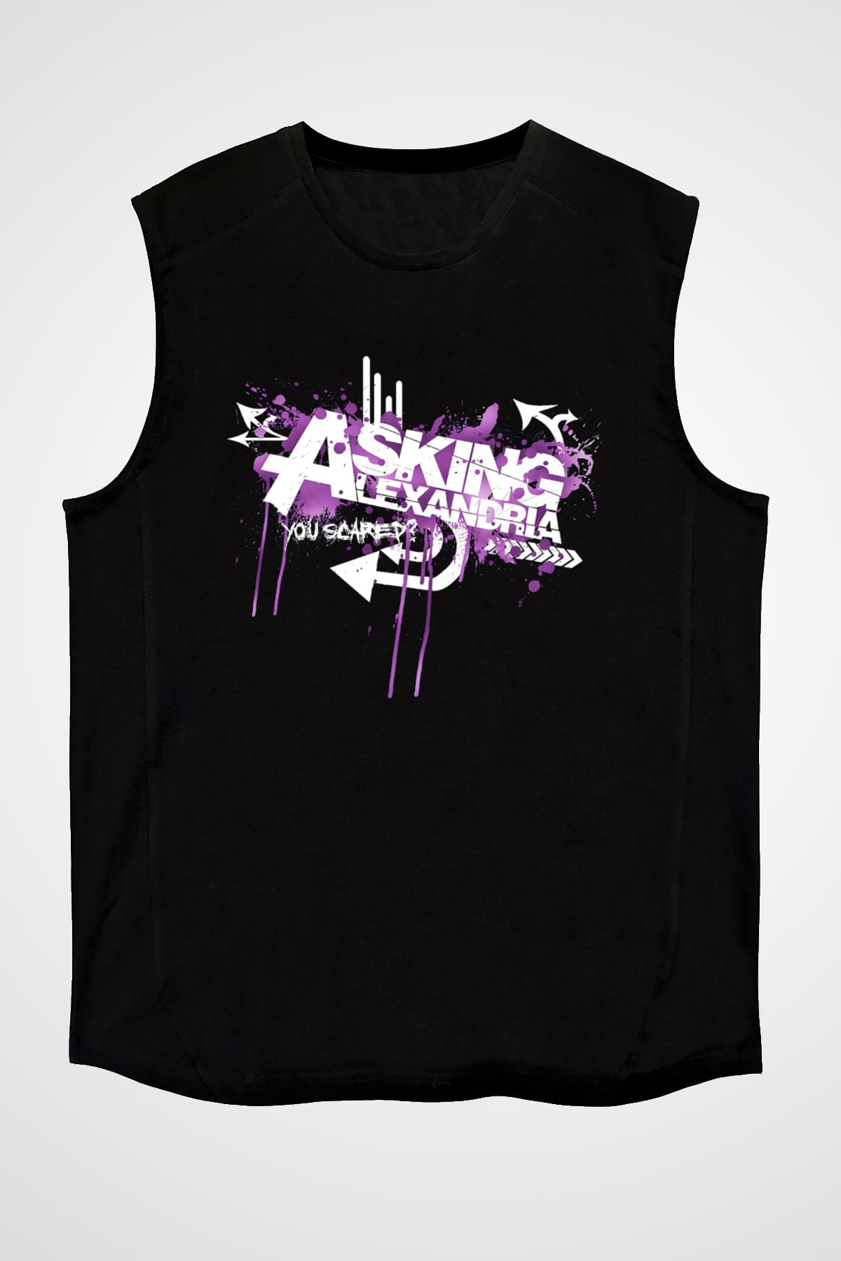 Asking Alexandria Siyah Unisex Kolsuz Tişört
